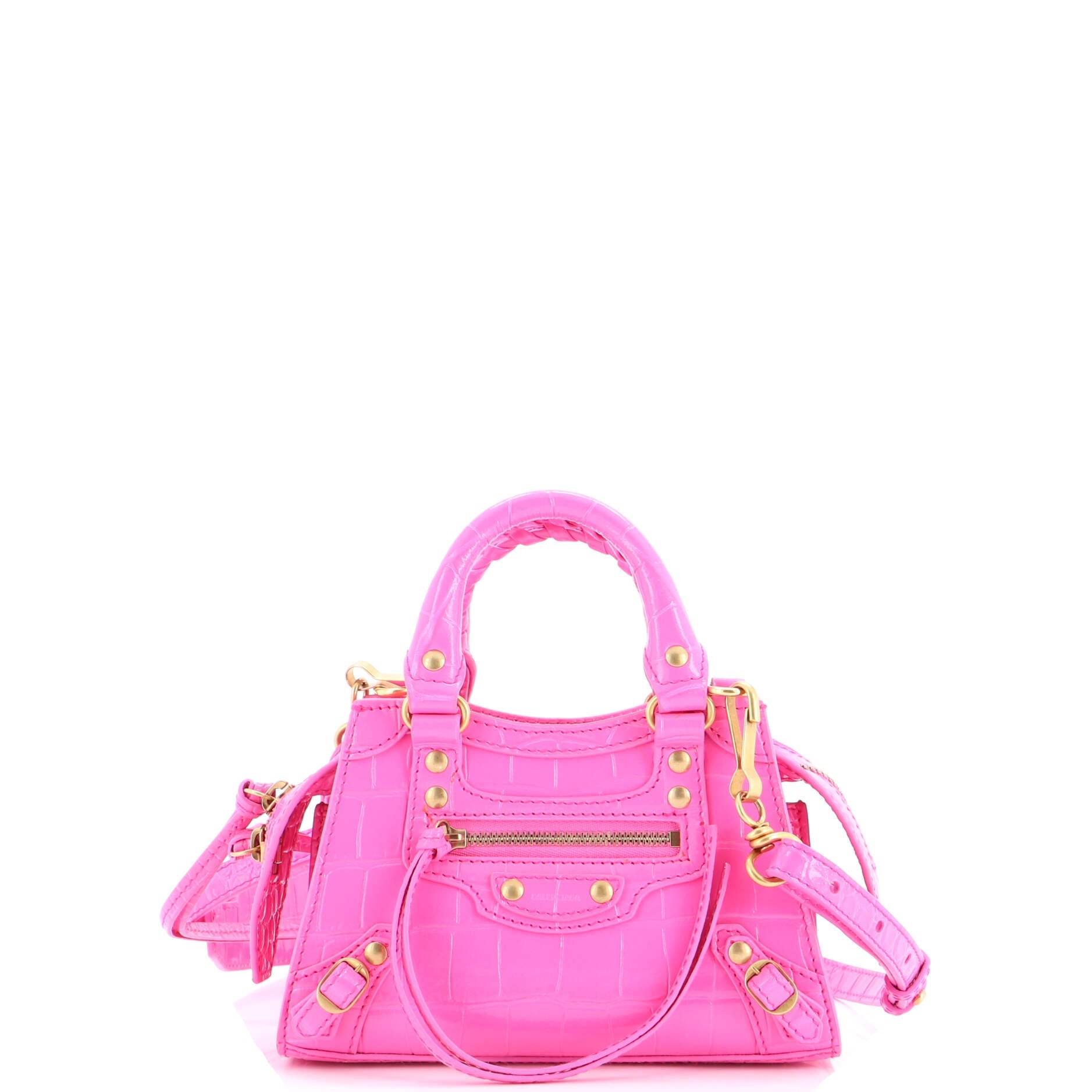 Neo Classic City Bag Crocodile Embossed Leather Mini