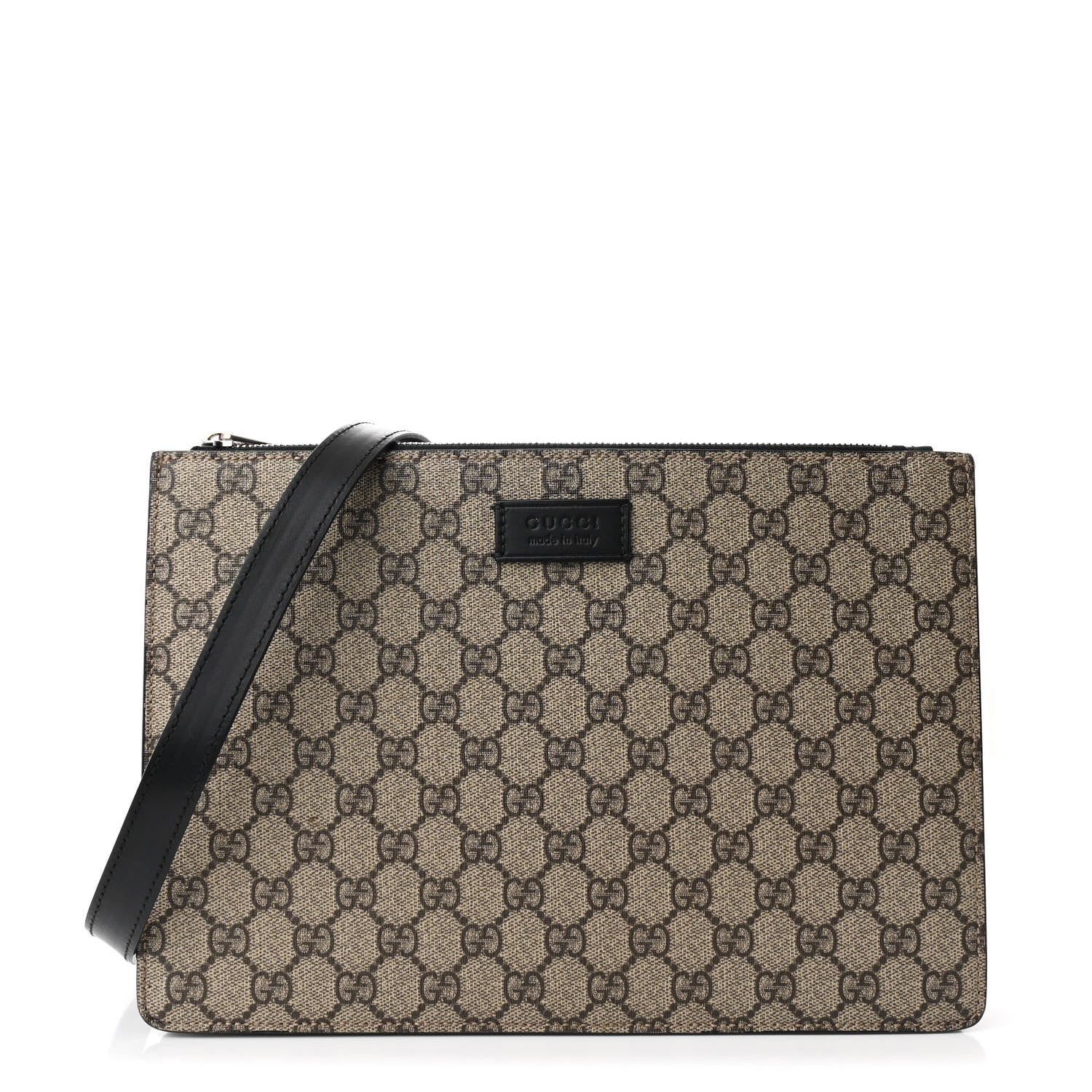 GG Supreme Monogram Signature Messenger Bag Black