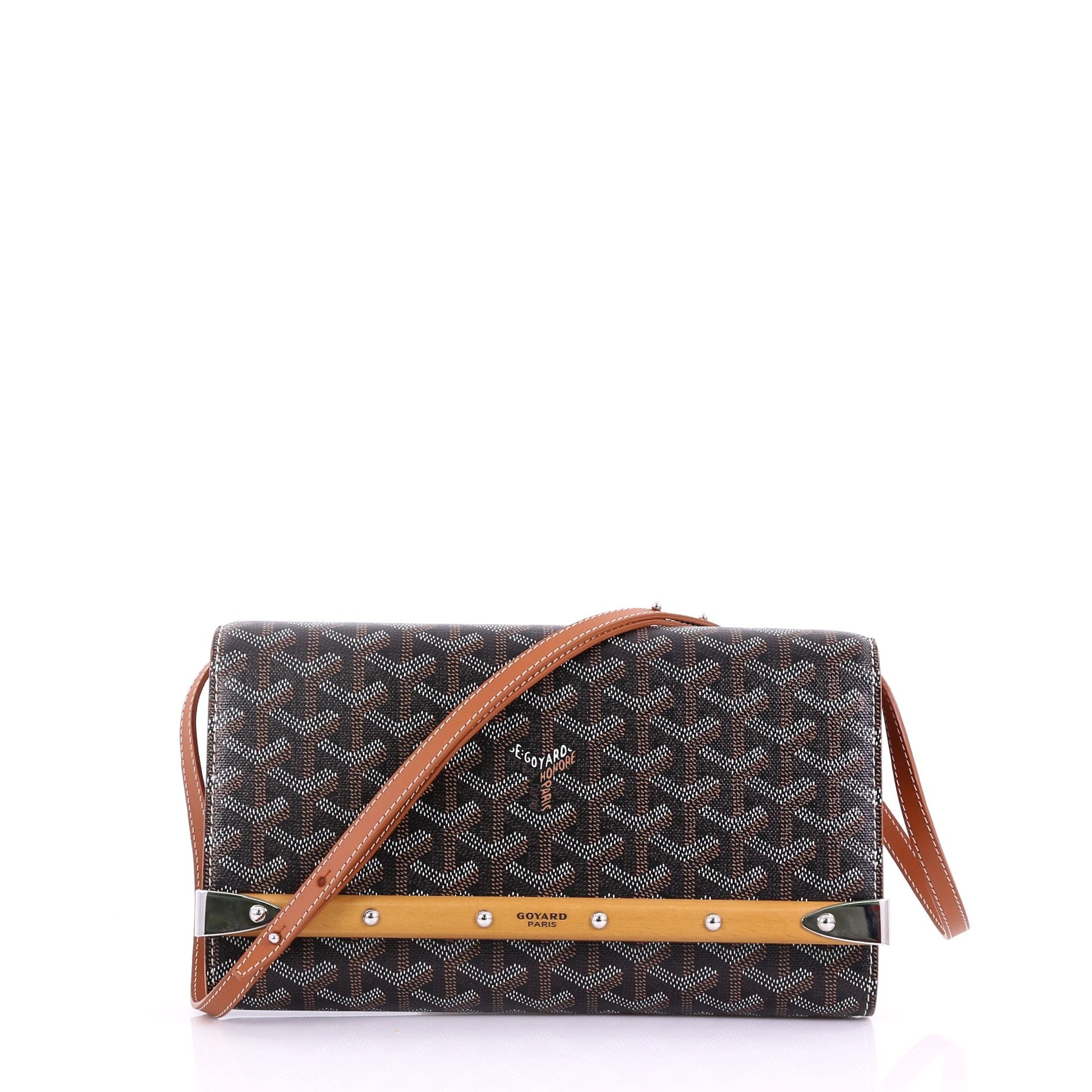 Monte Carlo Clutch with Strap Coated Canvas PM