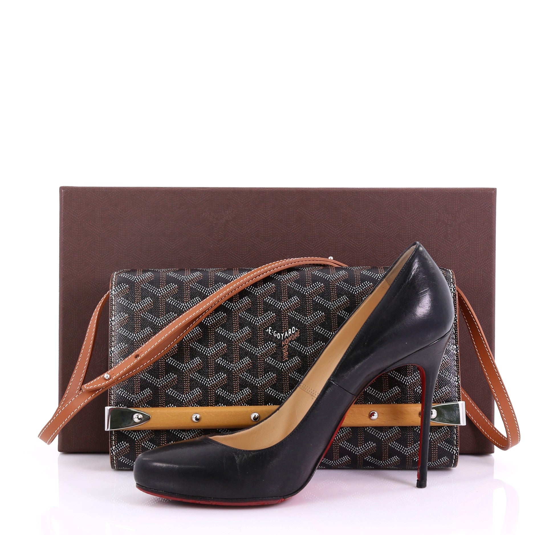 Monte Carlo Clutch with Strap Coated Canvas PM