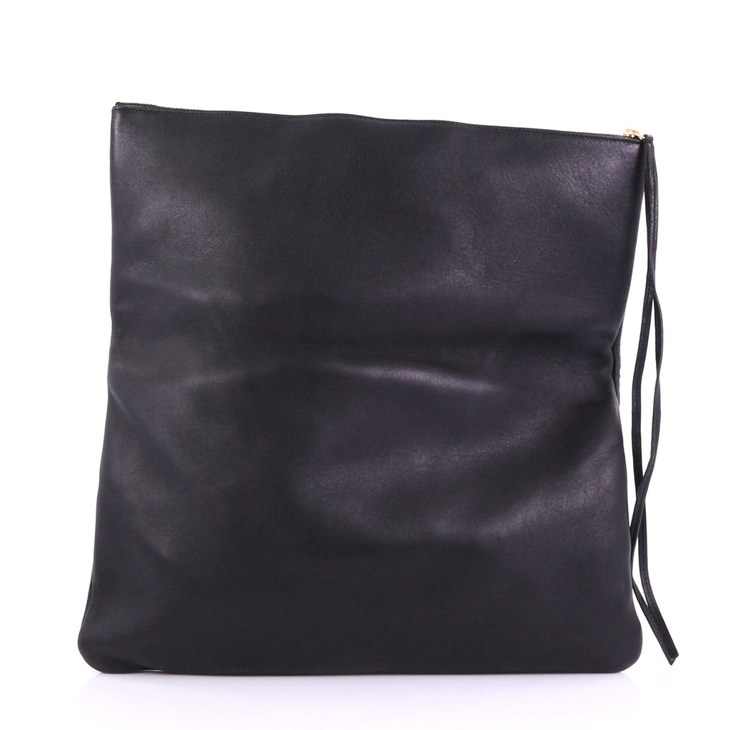 Eyelet Clutch Leather
