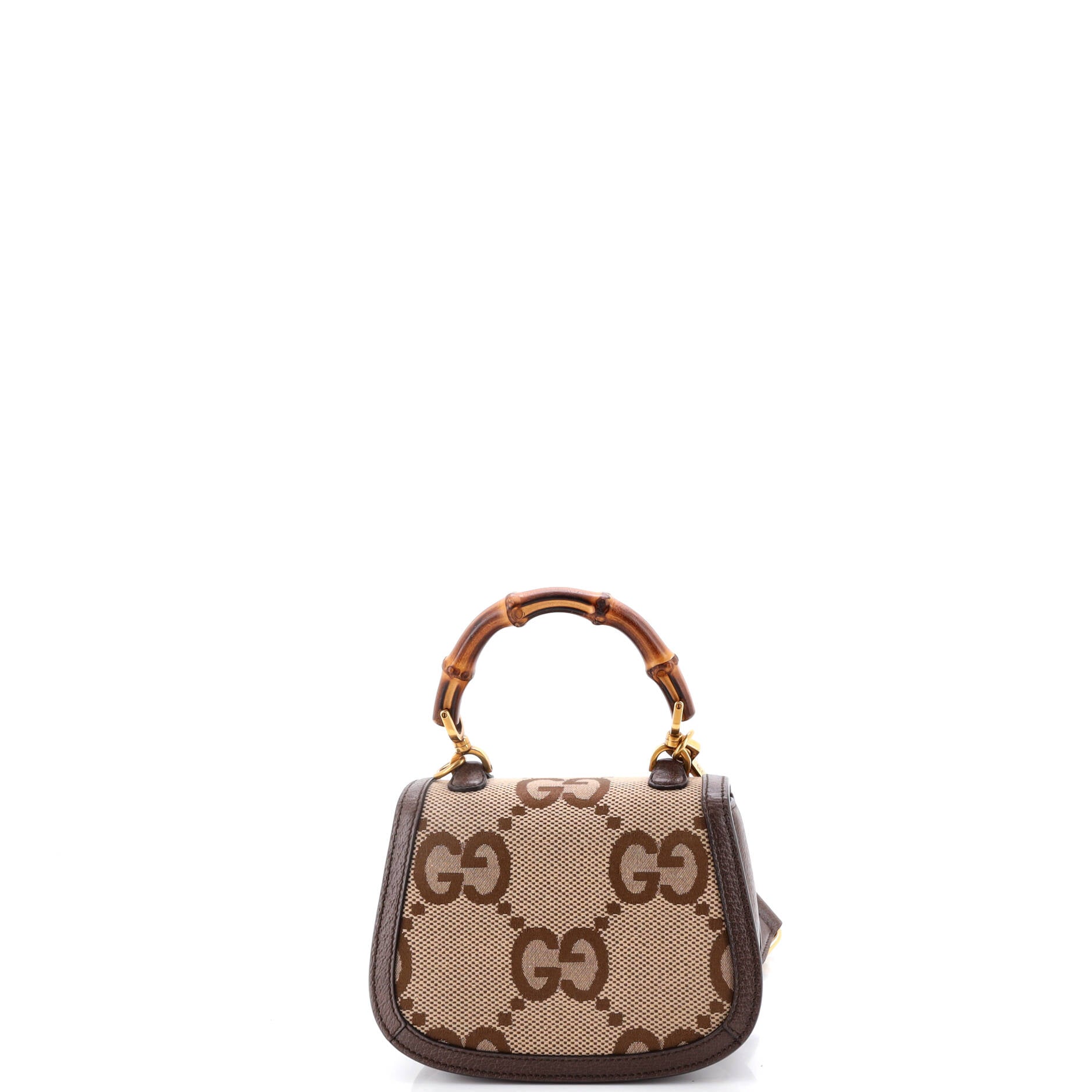 Bamboo 1947 Top Handle Bag Jumbo GG Canvas Mini