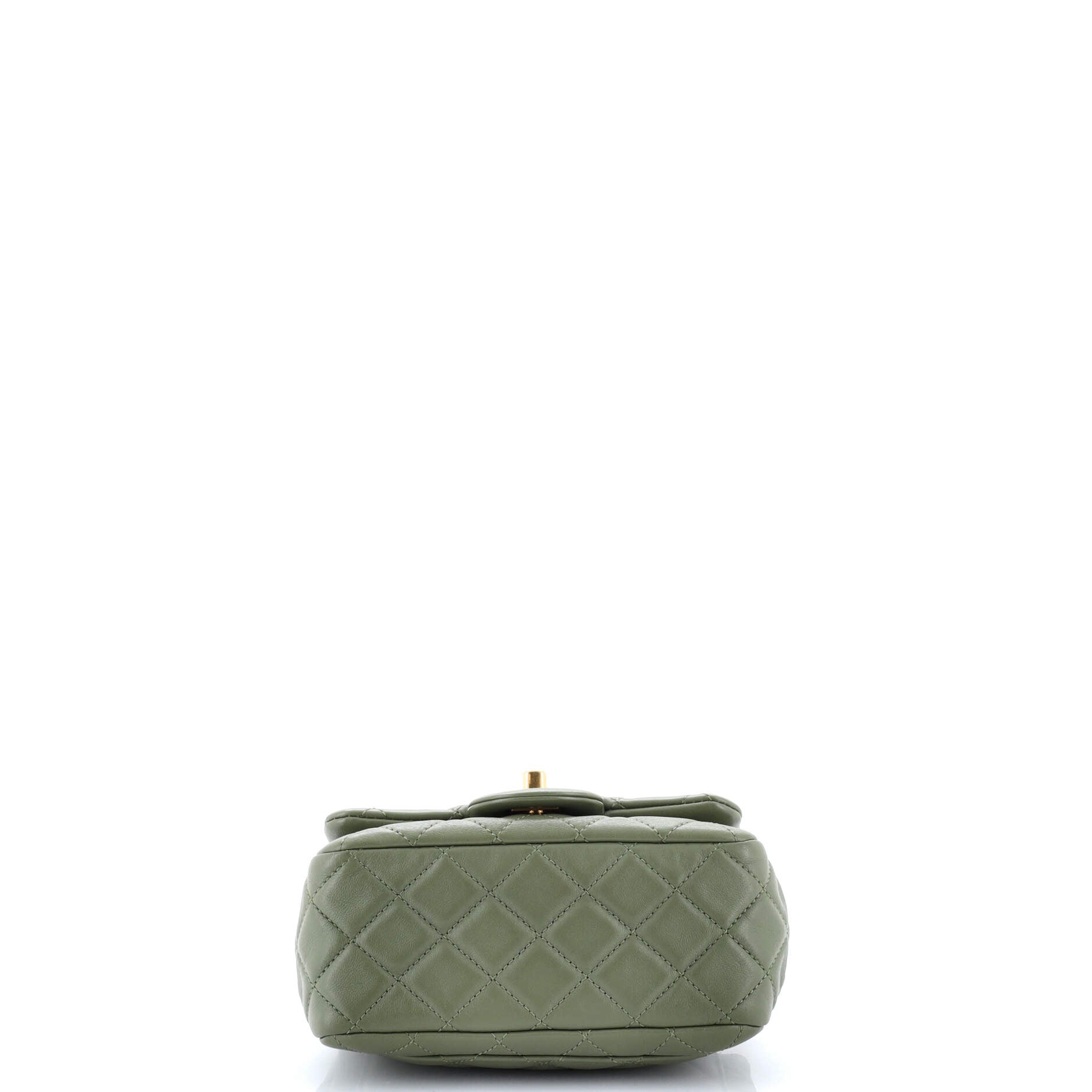 Pearl Crush Square Flap Bag Quilted Lambskin Mini
