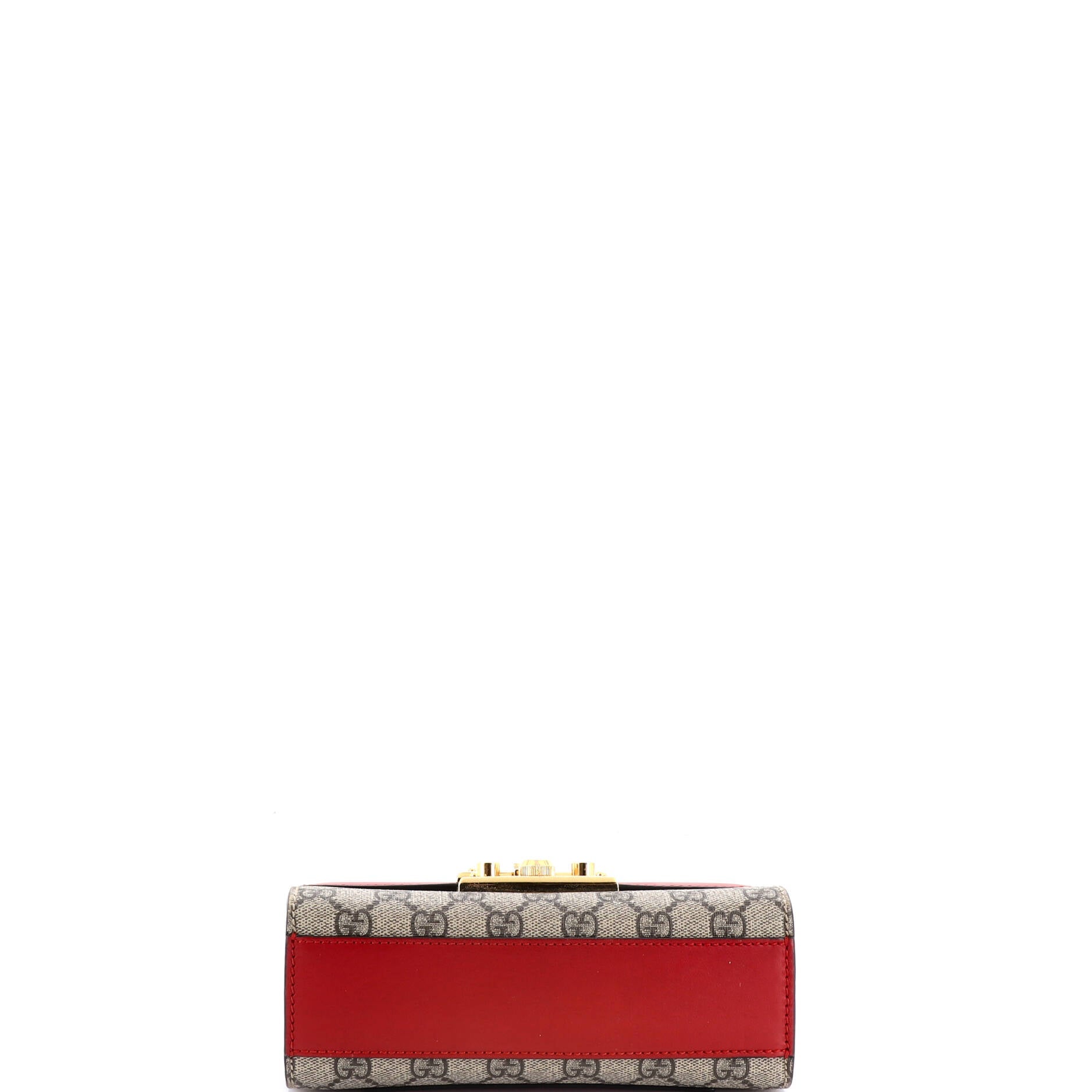 Padlock Shoulder Bag GG Coated Canvas and Leather Small
