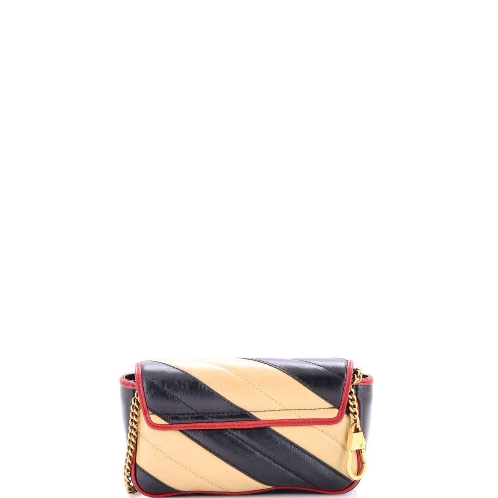 GG Marmont Flap Bag Diagonal Quilted Leather Mini