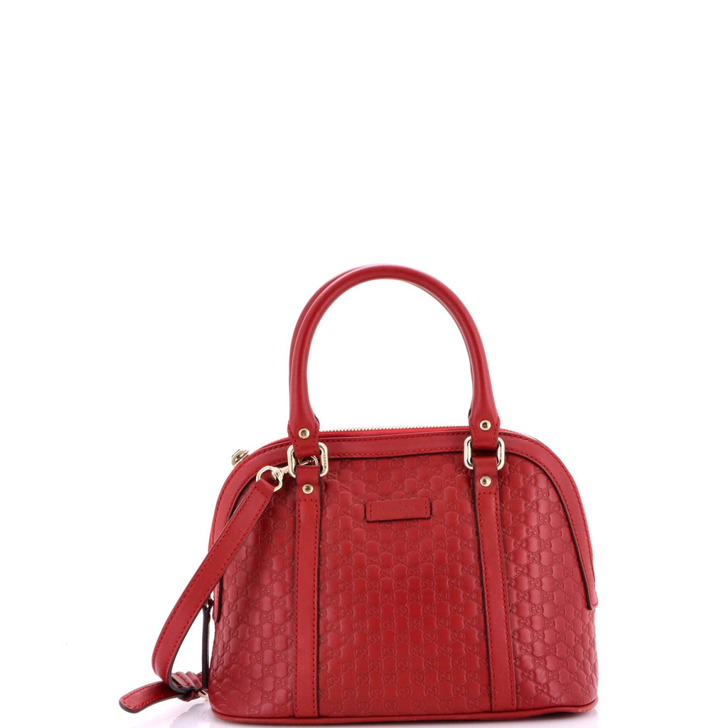 Convertible Dome Satchel Microguccissima Leather Mini