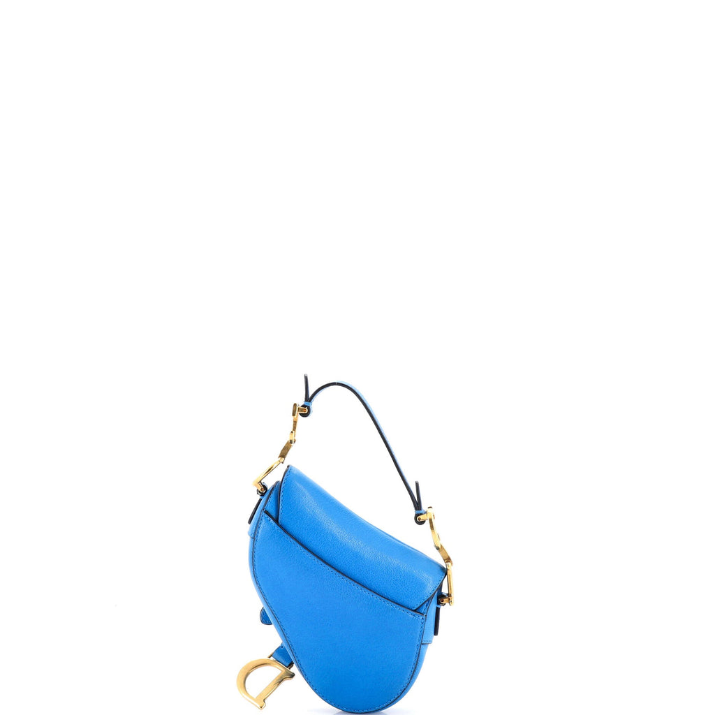 Saddle Handbag with Strap Leather Micro