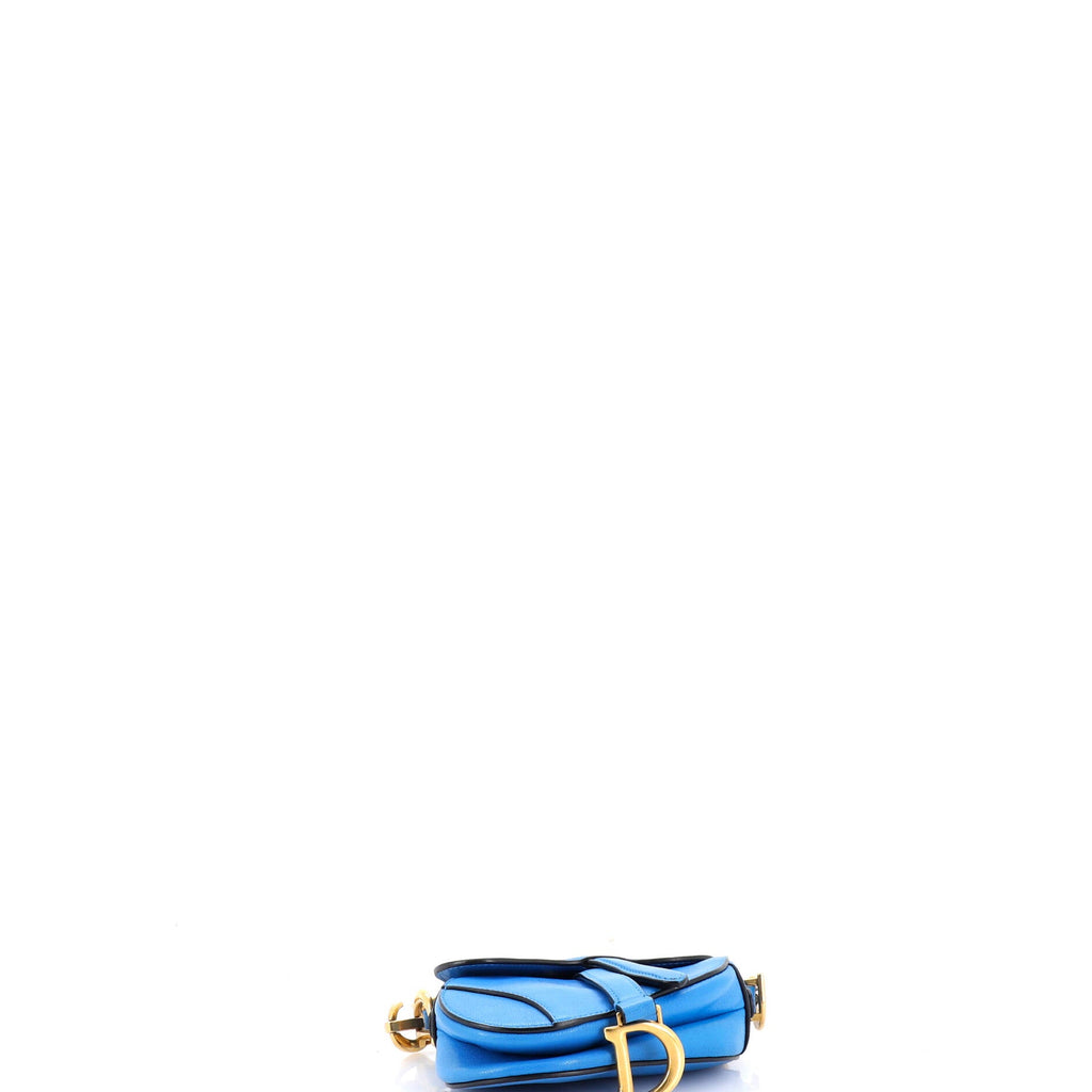 Saddle Handbag with Strap Leather Micro