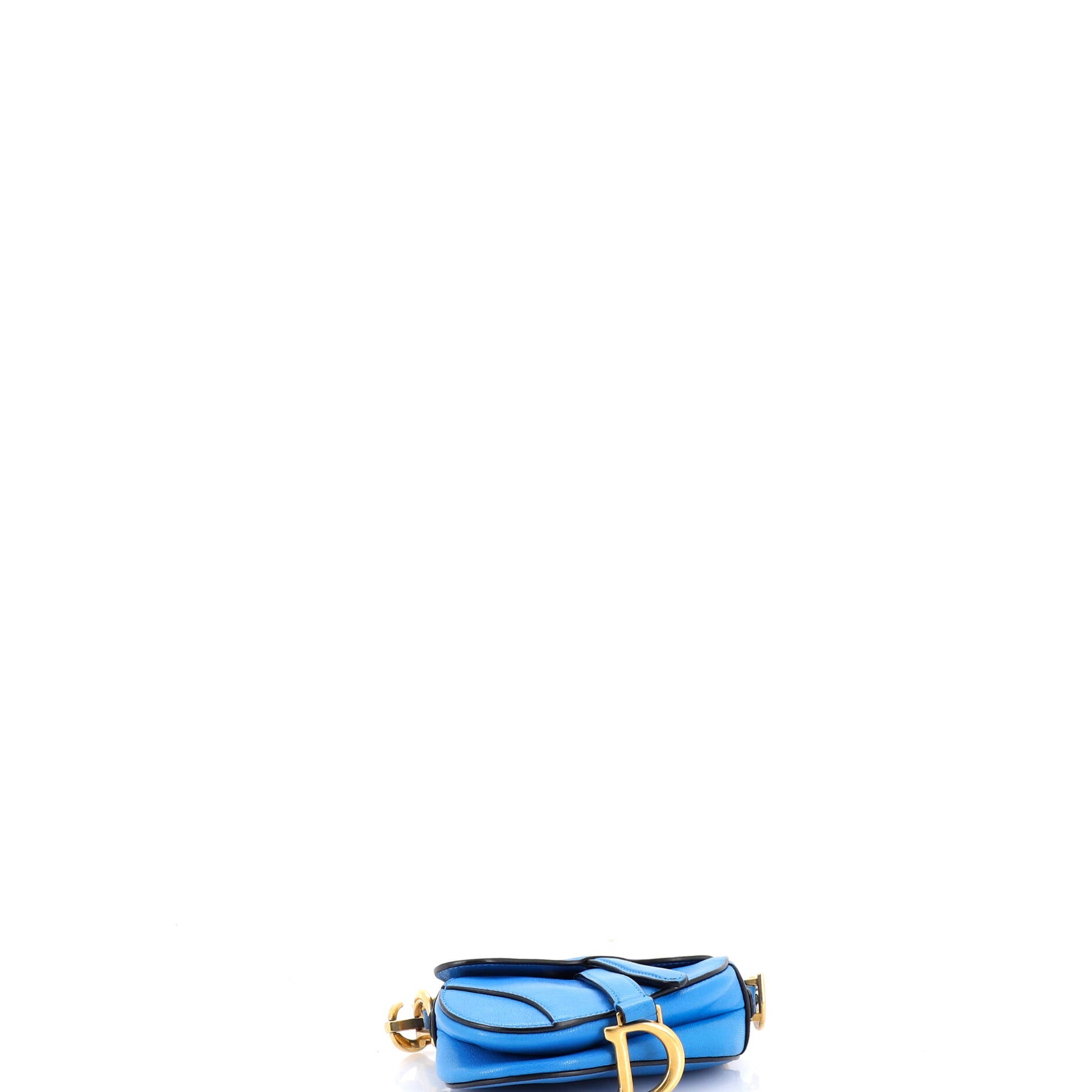 Saddle Handbag with Strap Leather Micro