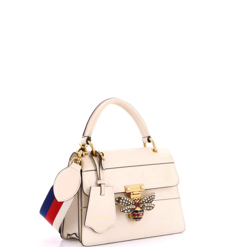 Queen Margaret Top Handle Bag Colorblock Leather Small