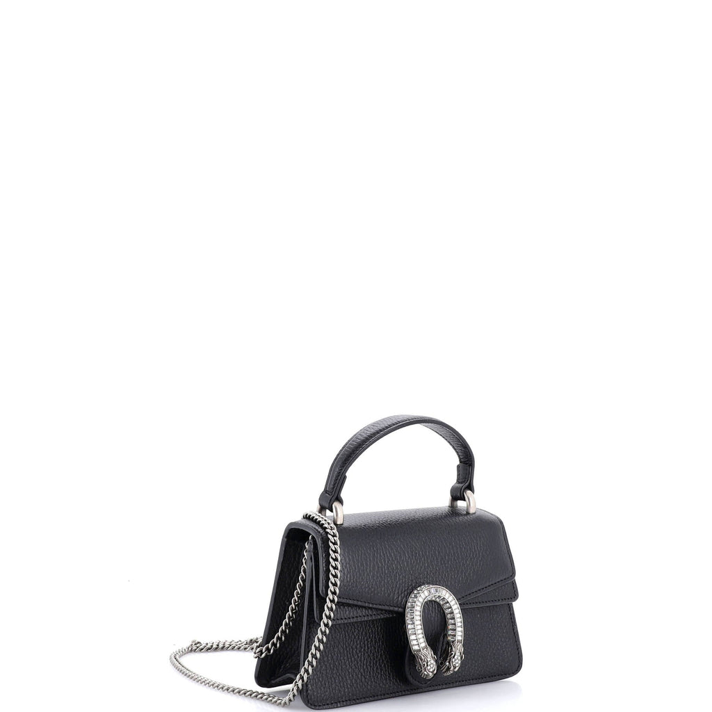 Dionysus Top Handle Bag Leather with Crystals Mini