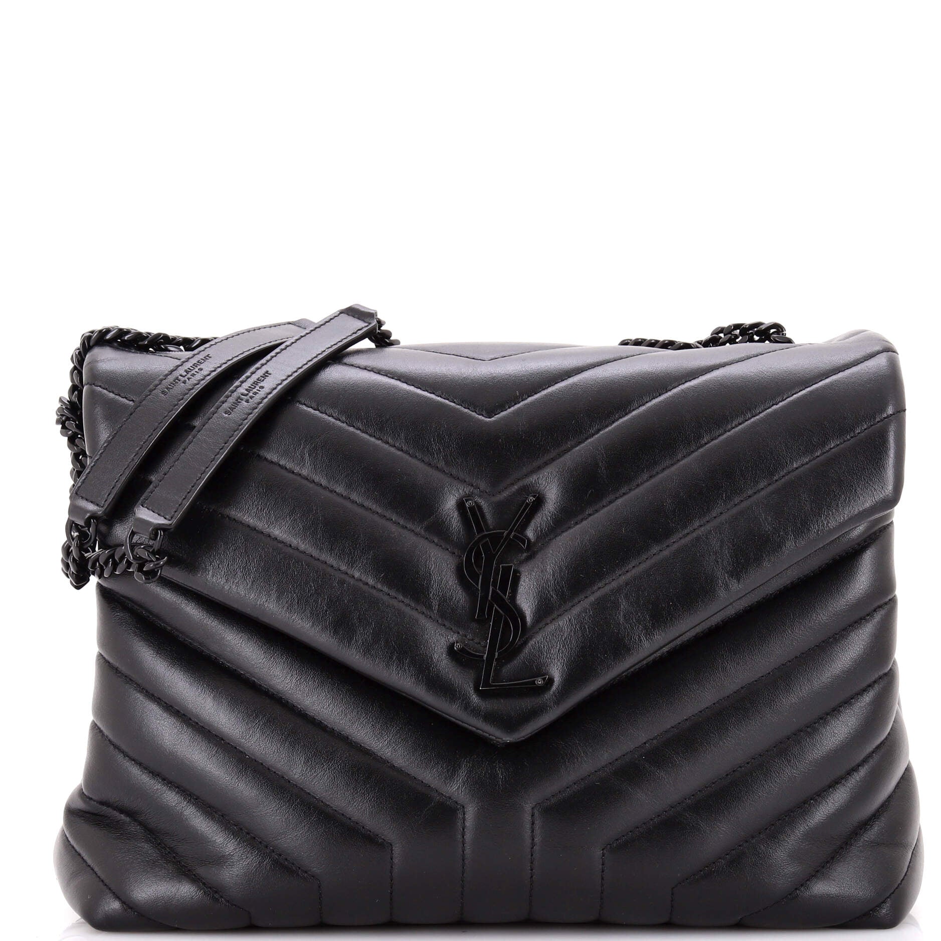 Loulou Shoulder Bag Matelasse Chevron Leather Medium