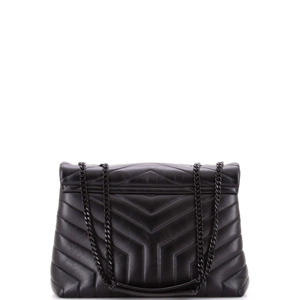 Loulou Shoulder Bag Matelasse Chevron Leather Medium
