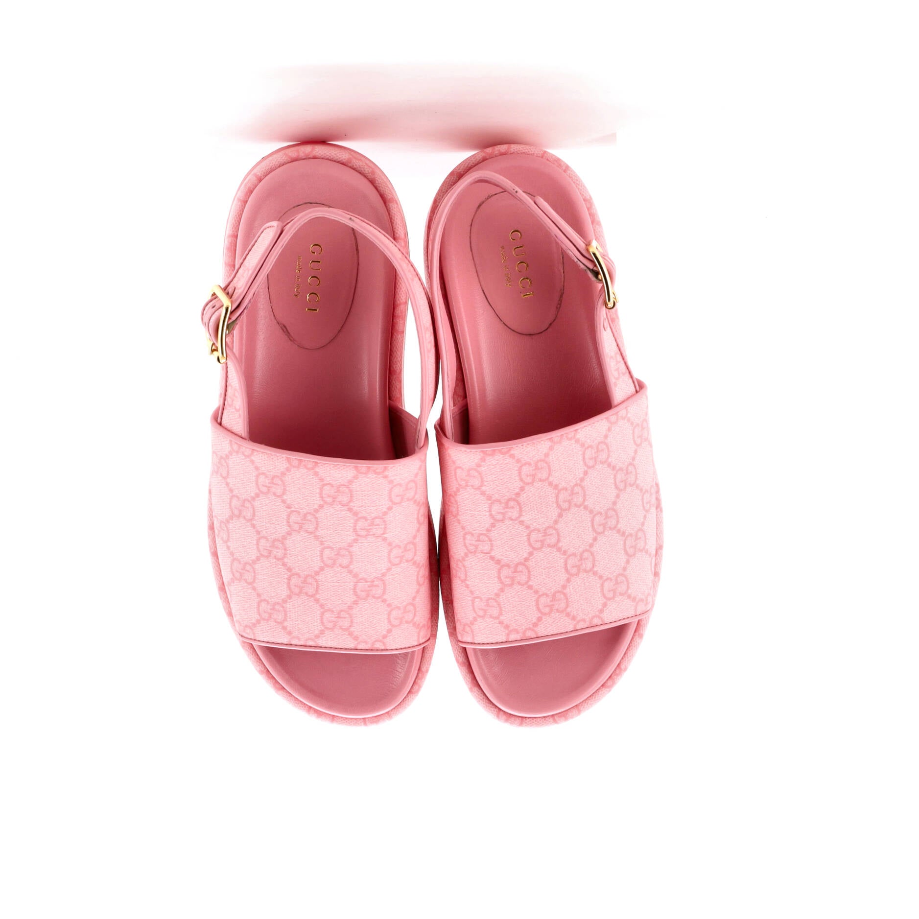 Women's Angelina Platform Slingback Sandals GG Coated Canvas
