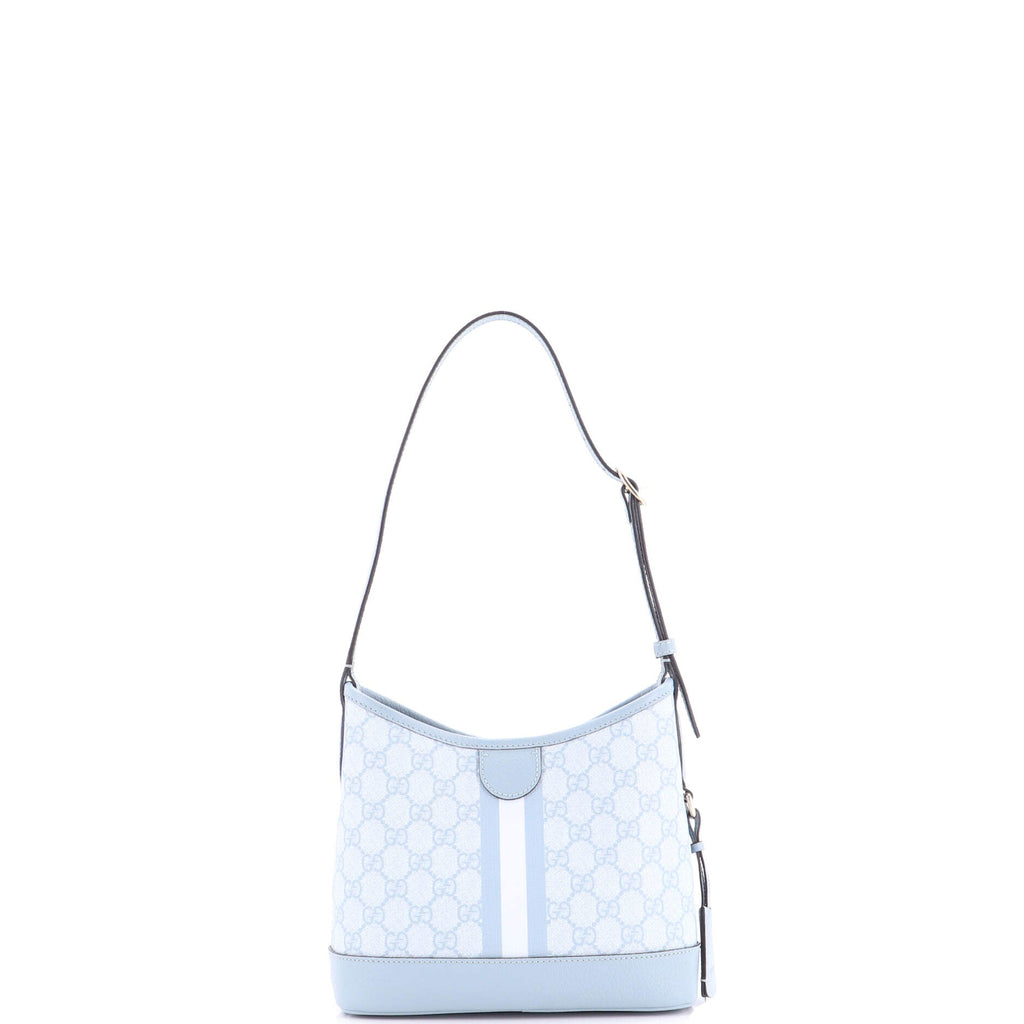 Ophidia Open Bucket Bag GG Coated Canvas with Leather Small