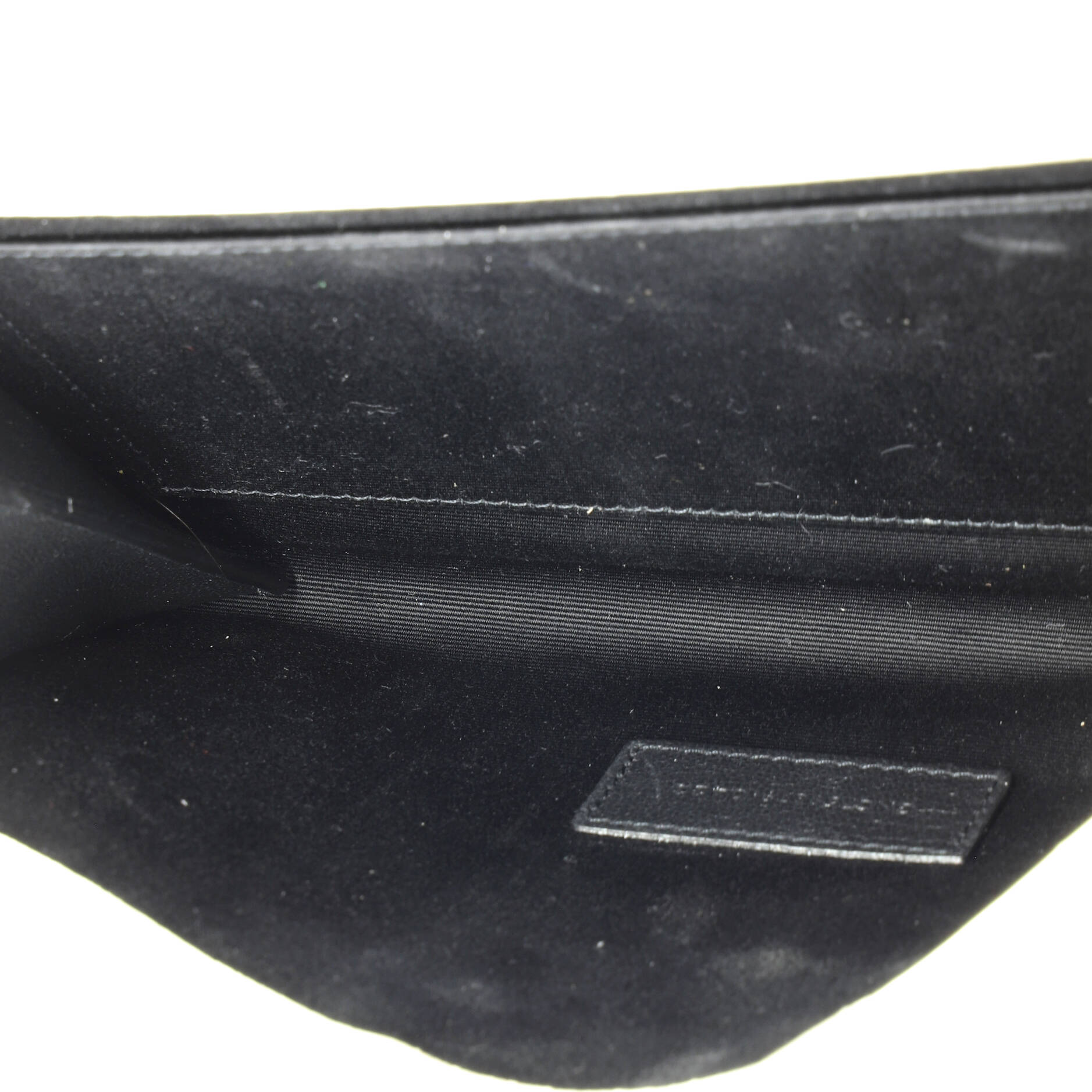 Monogram Flap Pouch Square Quilted Leather