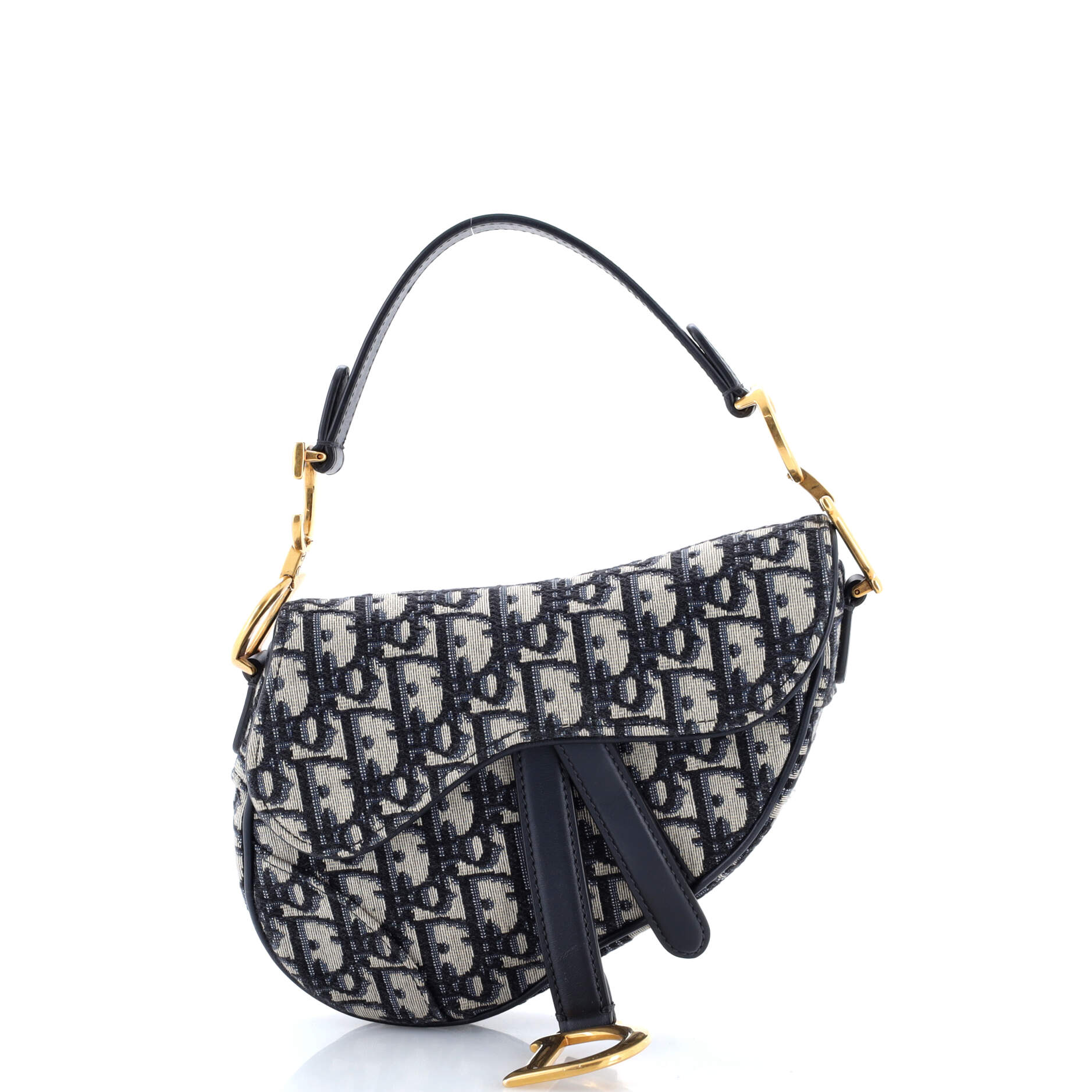 Saddle Handbag Oblique Canvas Mini