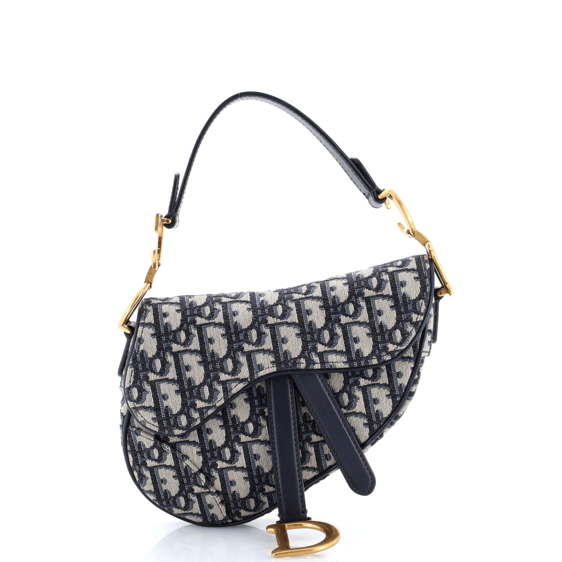 Saddle Handbag Oblique Canvas Mini