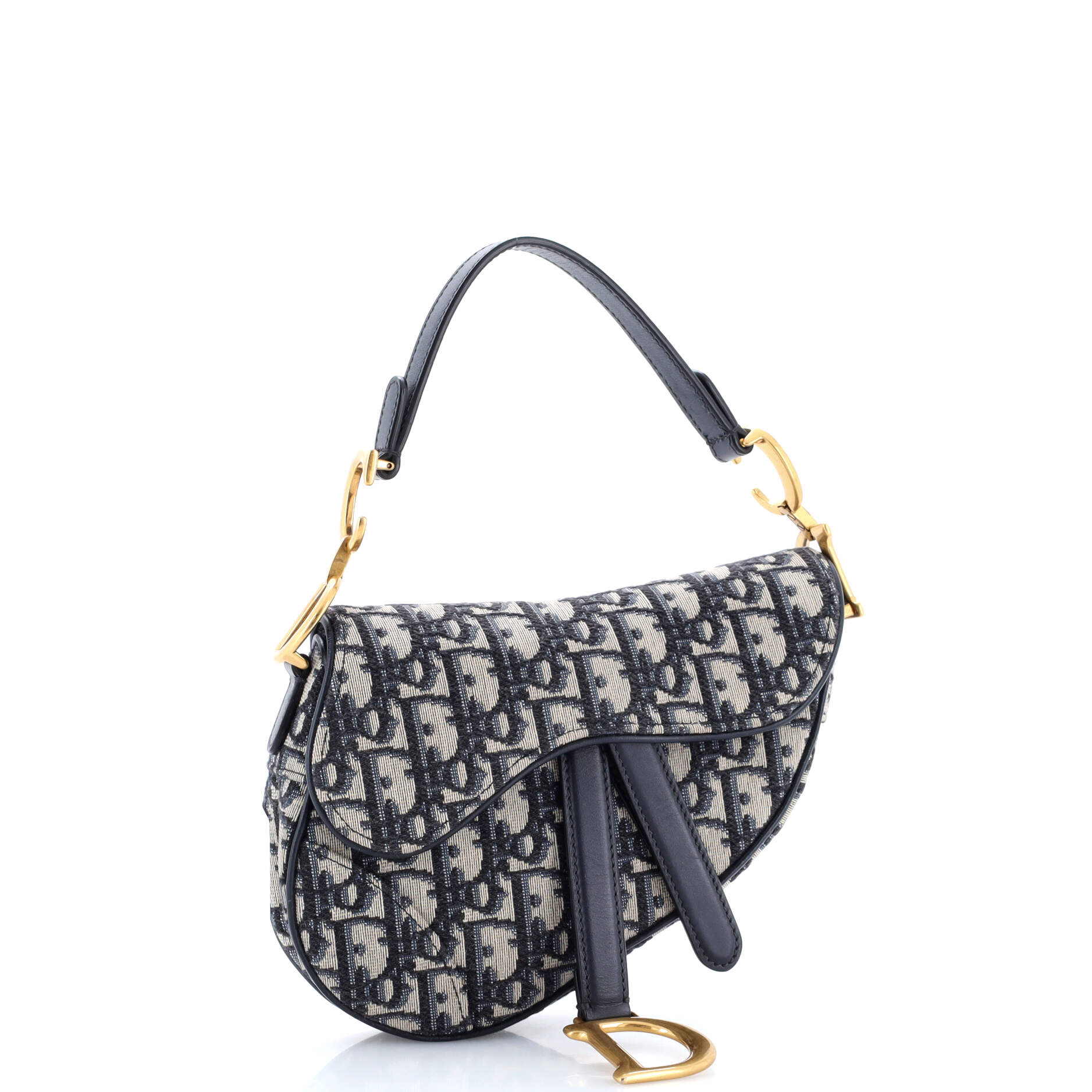 Saddle Handbag Oblique Canvas Mini