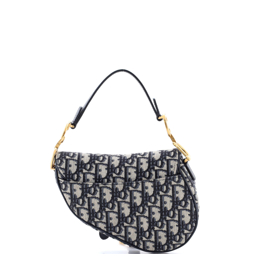 Saddle Handbag Oblique Canvas Mini