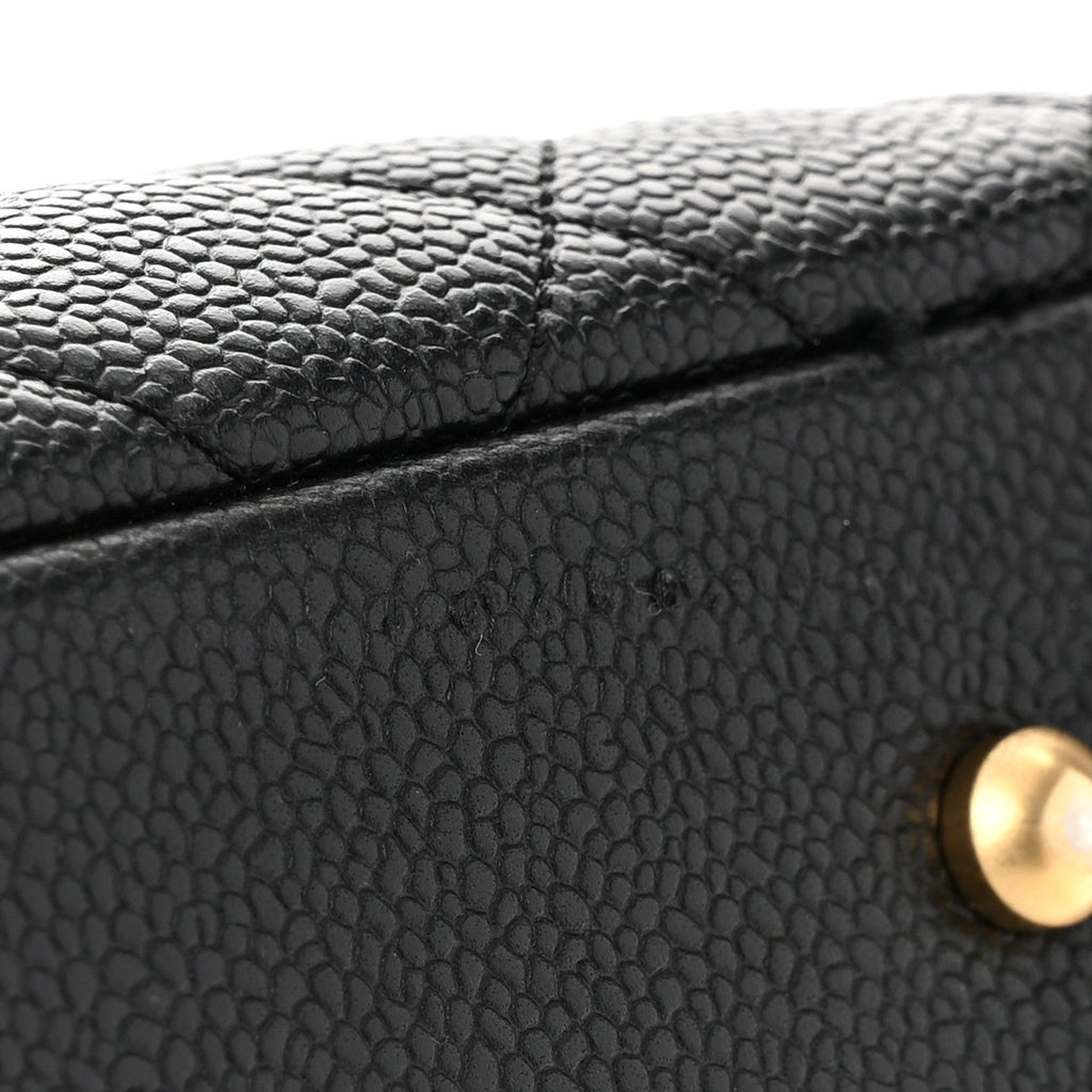 Caviar Quilted Grand Timeless Tote GTT Black