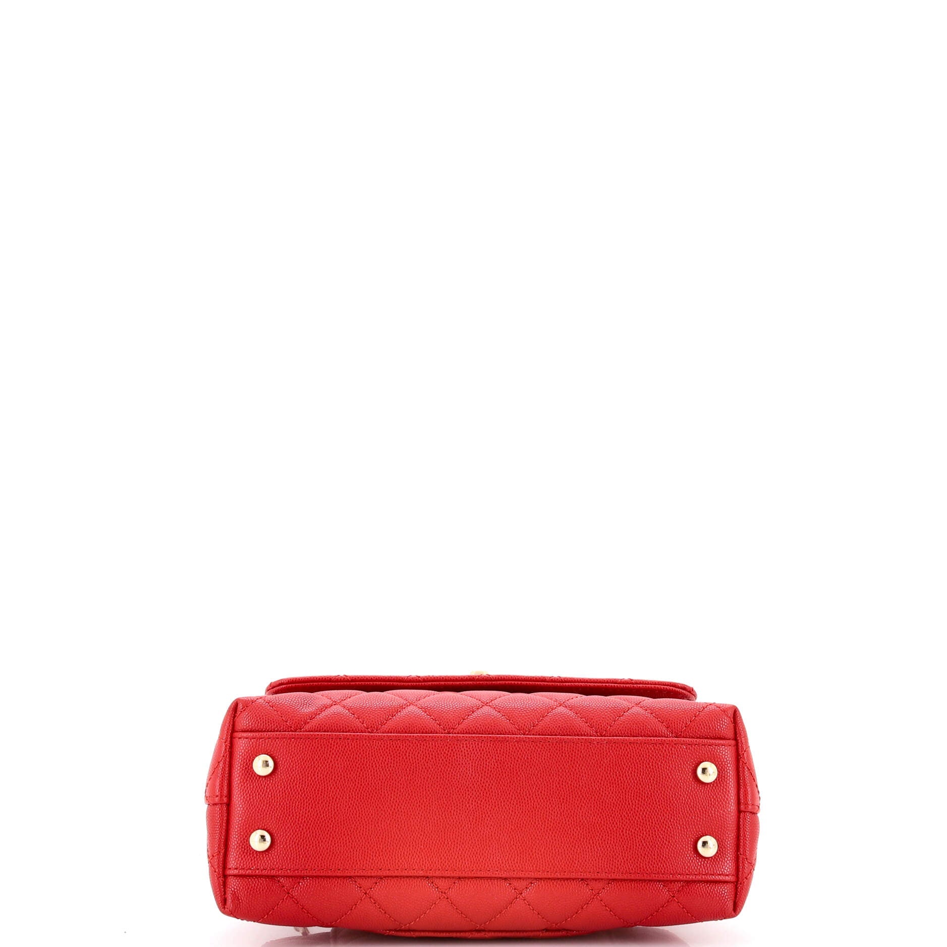 Coco Top Handle Bag Quilted Caviar Mini