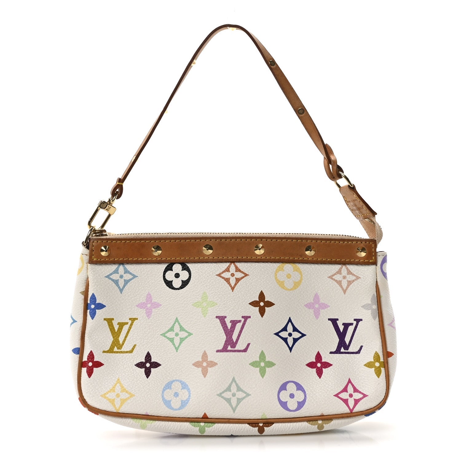 Monogram Multicolor Pochette Accessories White