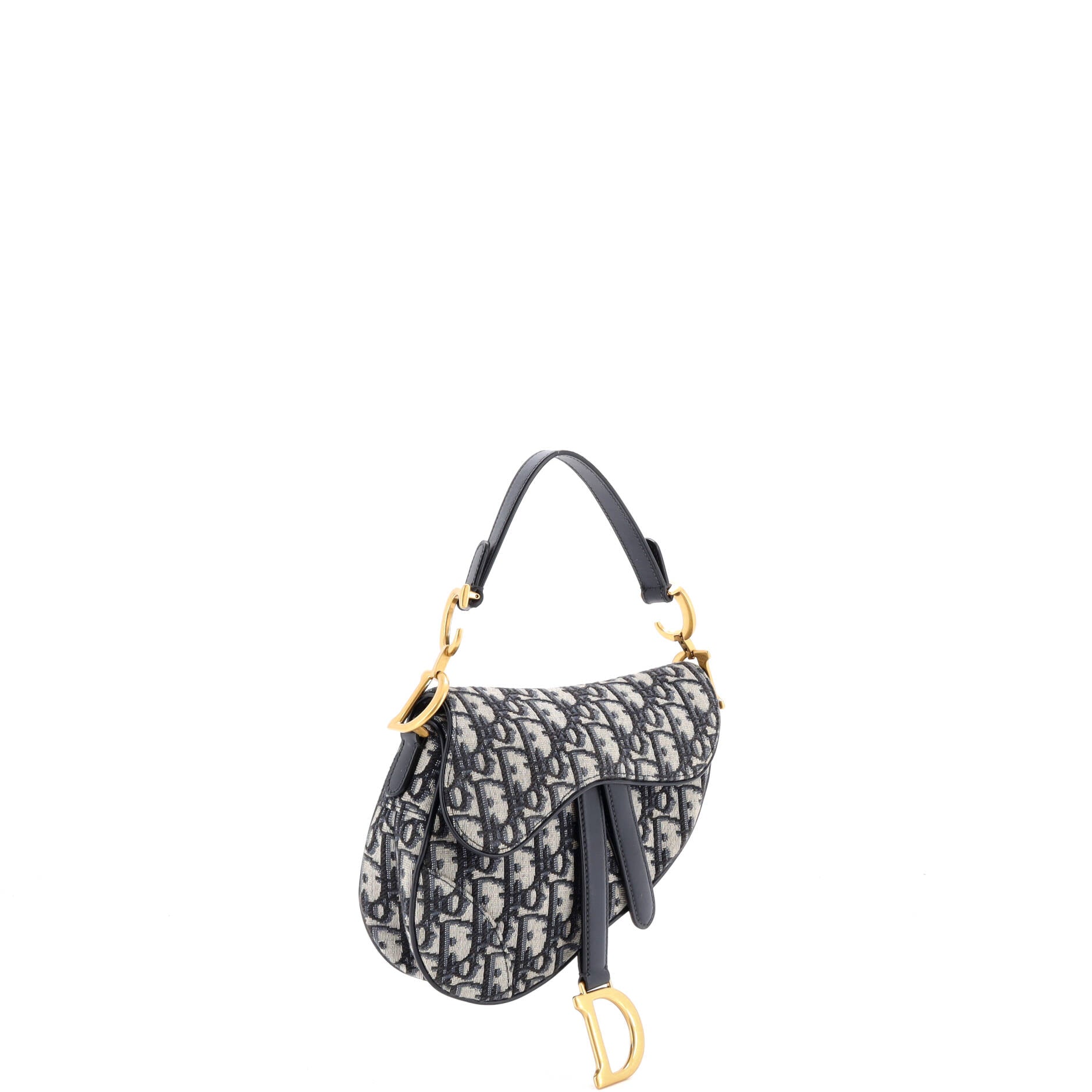 Saddle Handbag Oblique Canvas Mini