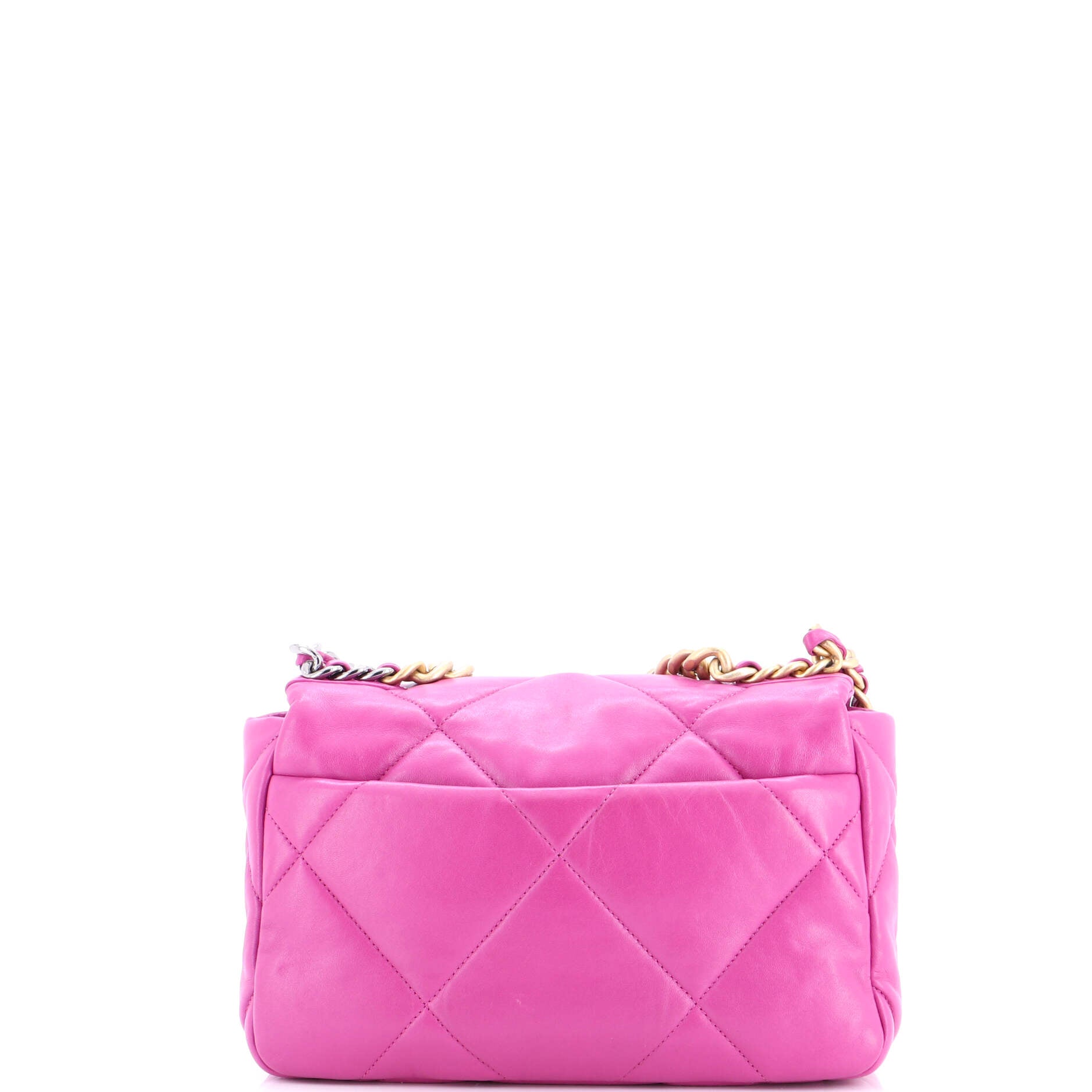 19 Flap Bag Quilted Leather Medium