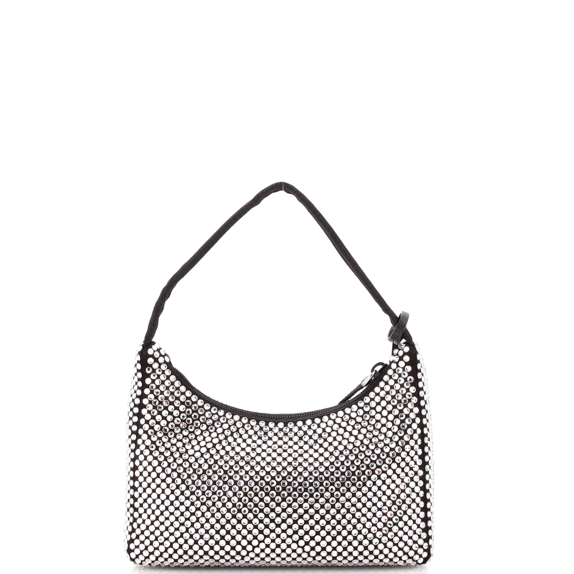 Re-Edition 2000 Hobo Crystal Embellished Satin Mini