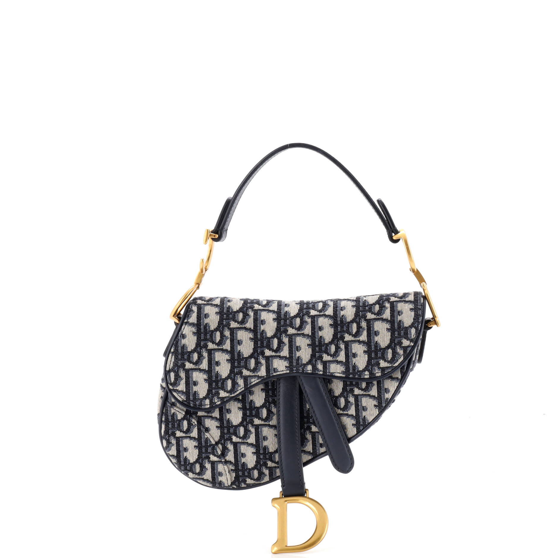 Saddle Handbag Oblique Canvas Mini
