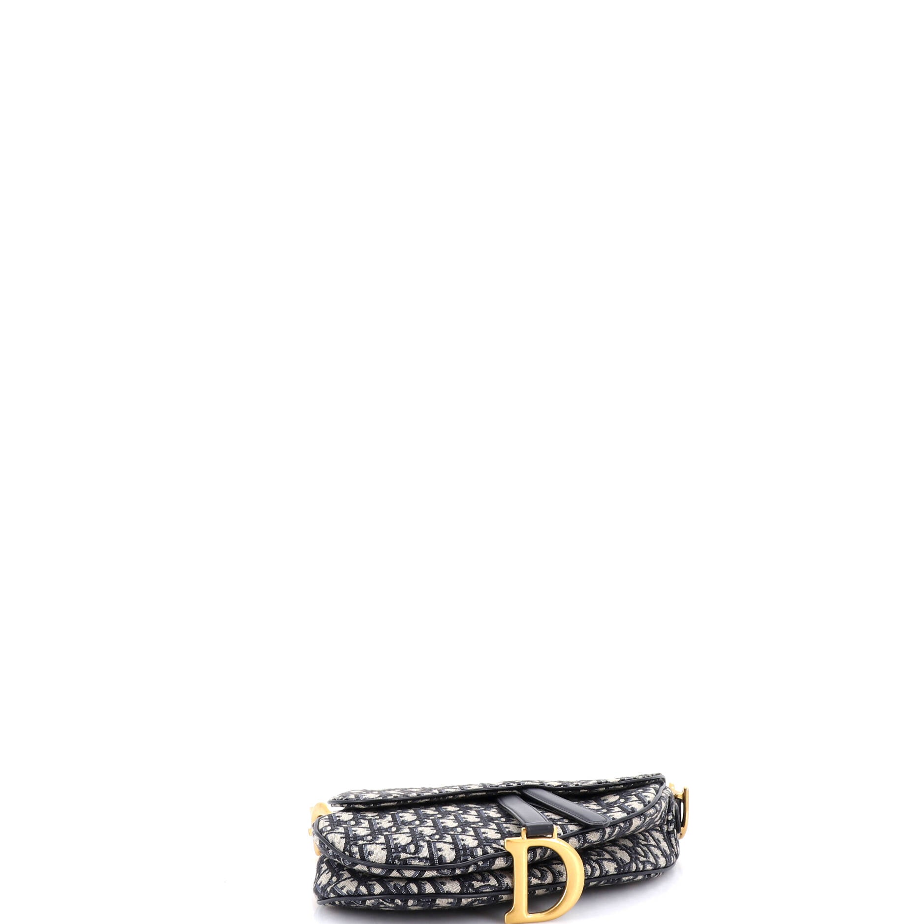 Saddle Handbag with Strap Oblique Canvas Medium
