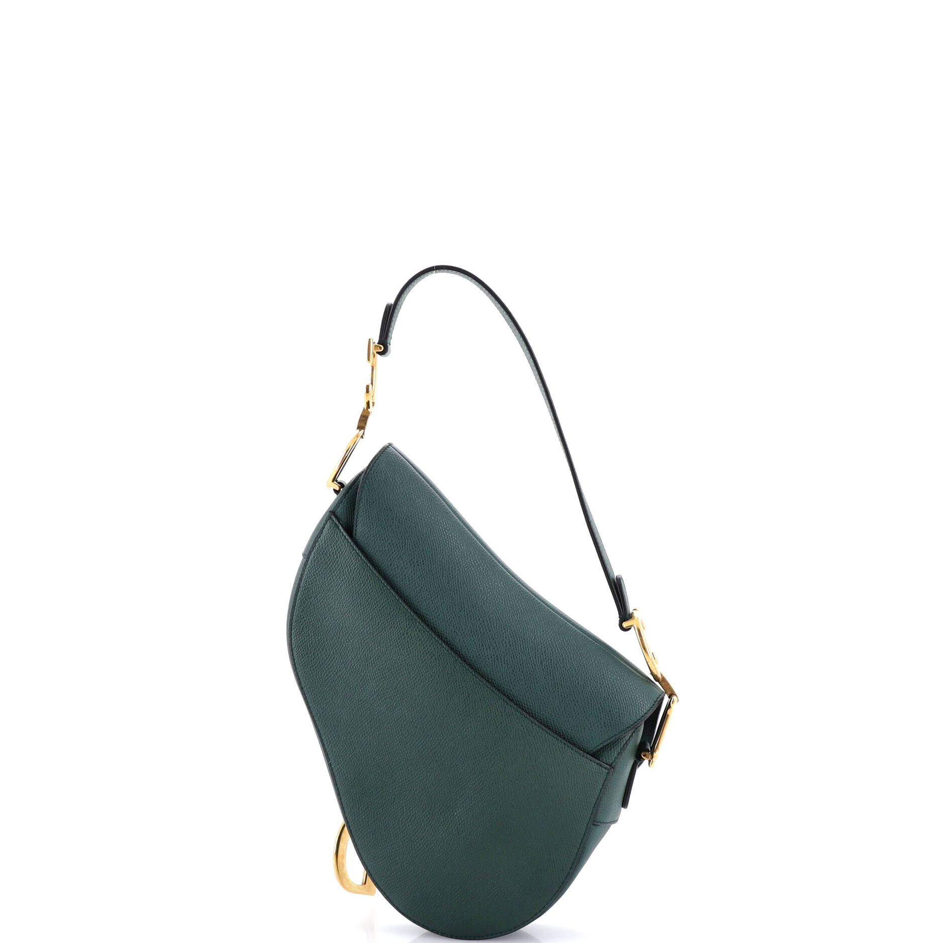Saddle Handbag with Strap Leather Medium