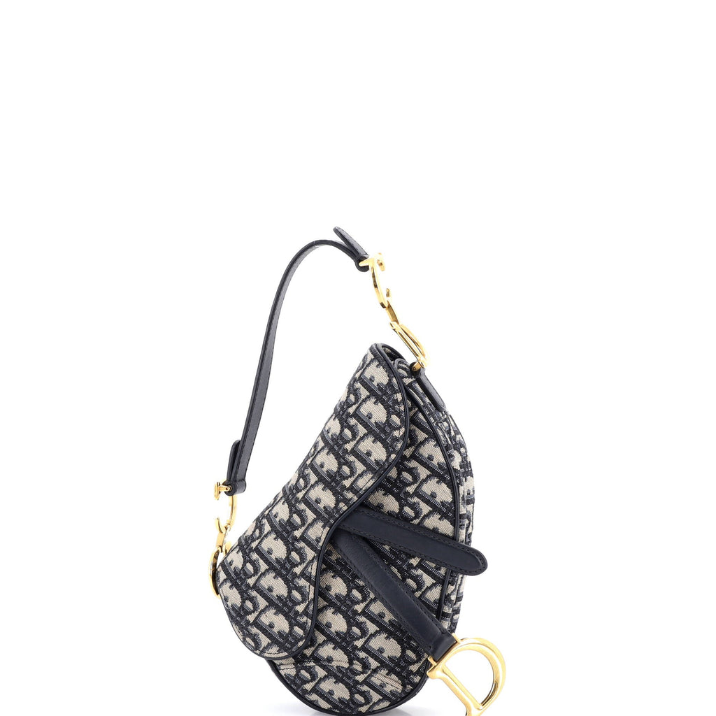 Saddle Handbag Oblique Canvas Mini