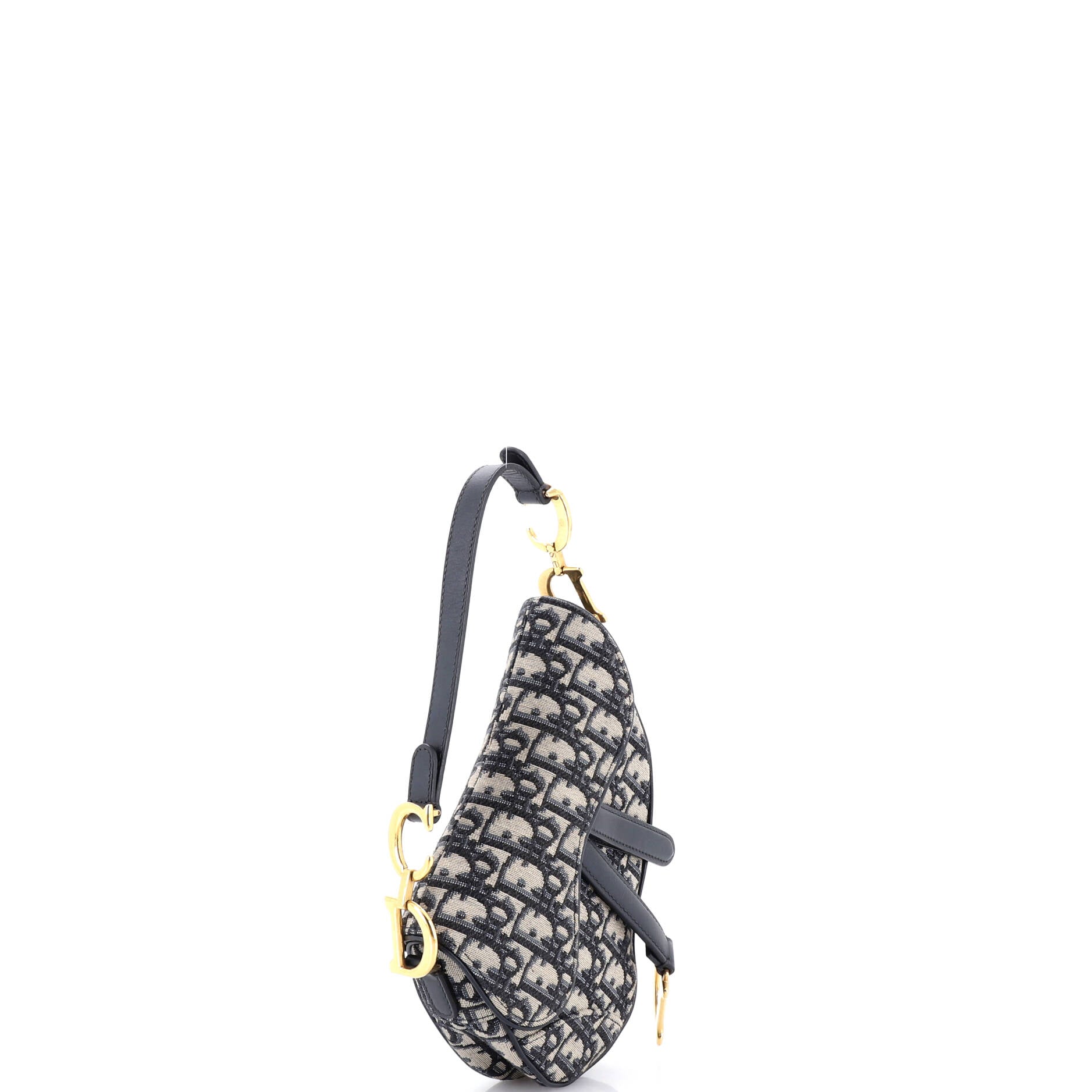 Saddle Handbag Oblique Canvas Mini