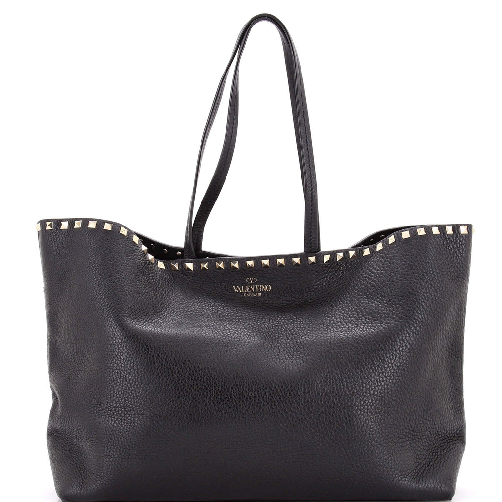Rockstud Shopper Tote Leather Large