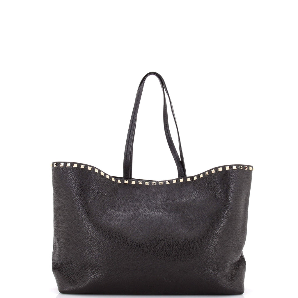 Rockstud Shopper Tote Leather Large