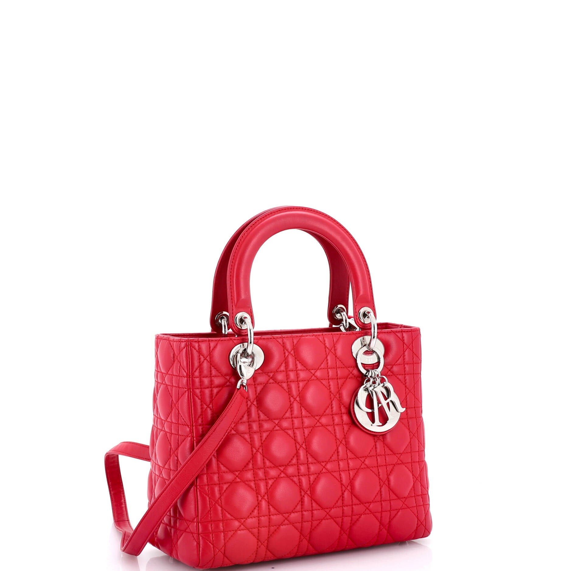 Lady Dior Bag Cannage Quilt Lambskin Medium