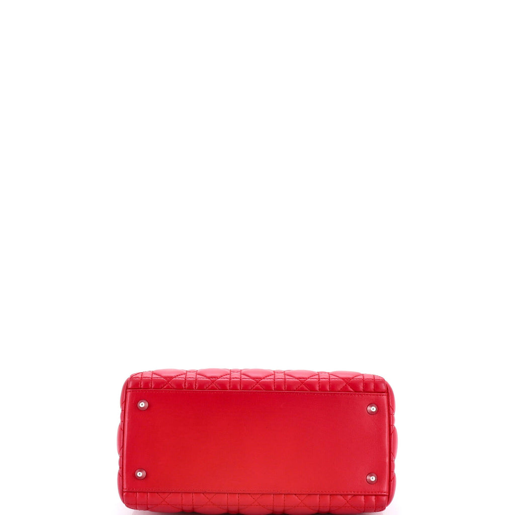 Lady Dior Bag Cannage Quilt Lambskin Medium