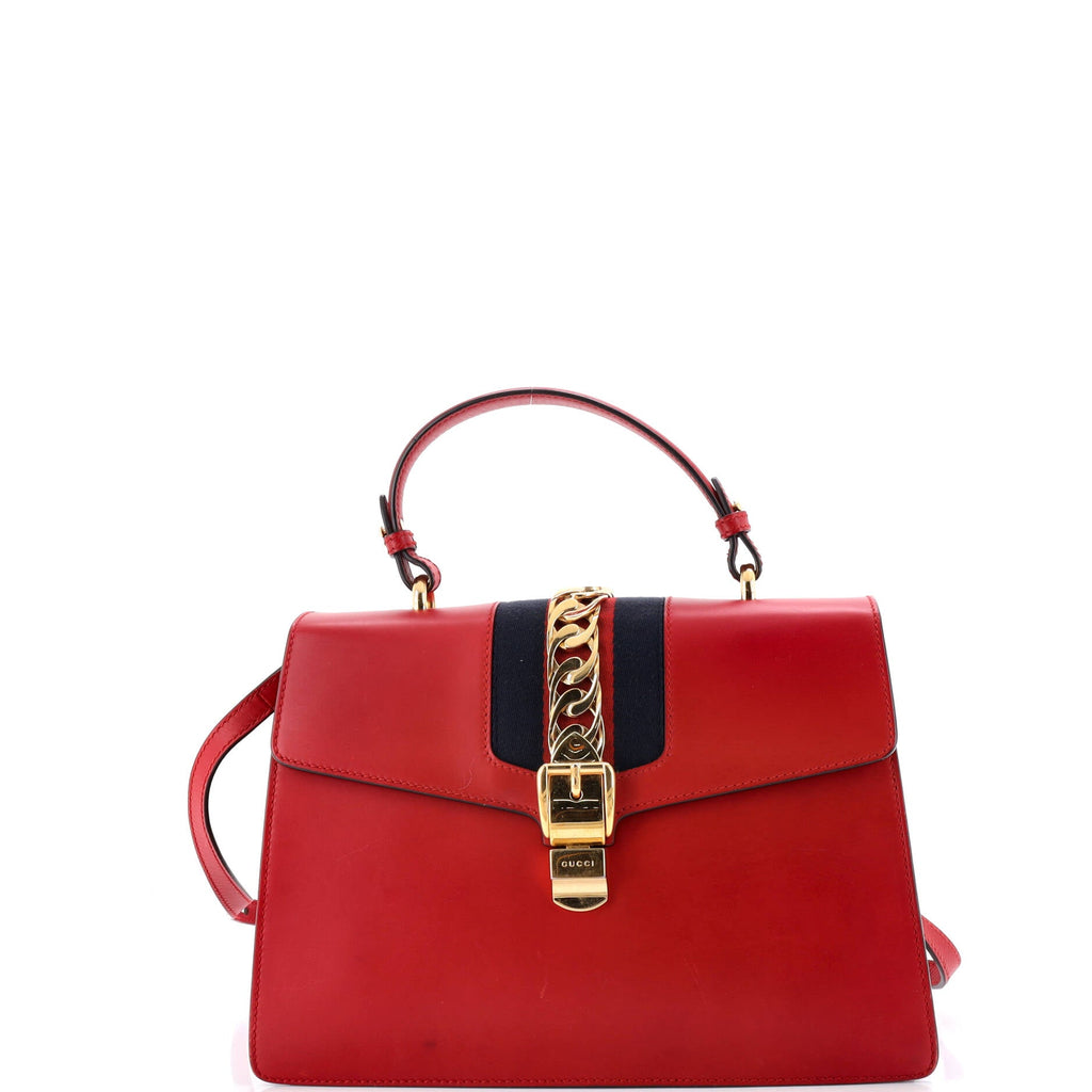 Sylvie Top Handle Bag Leather Medium