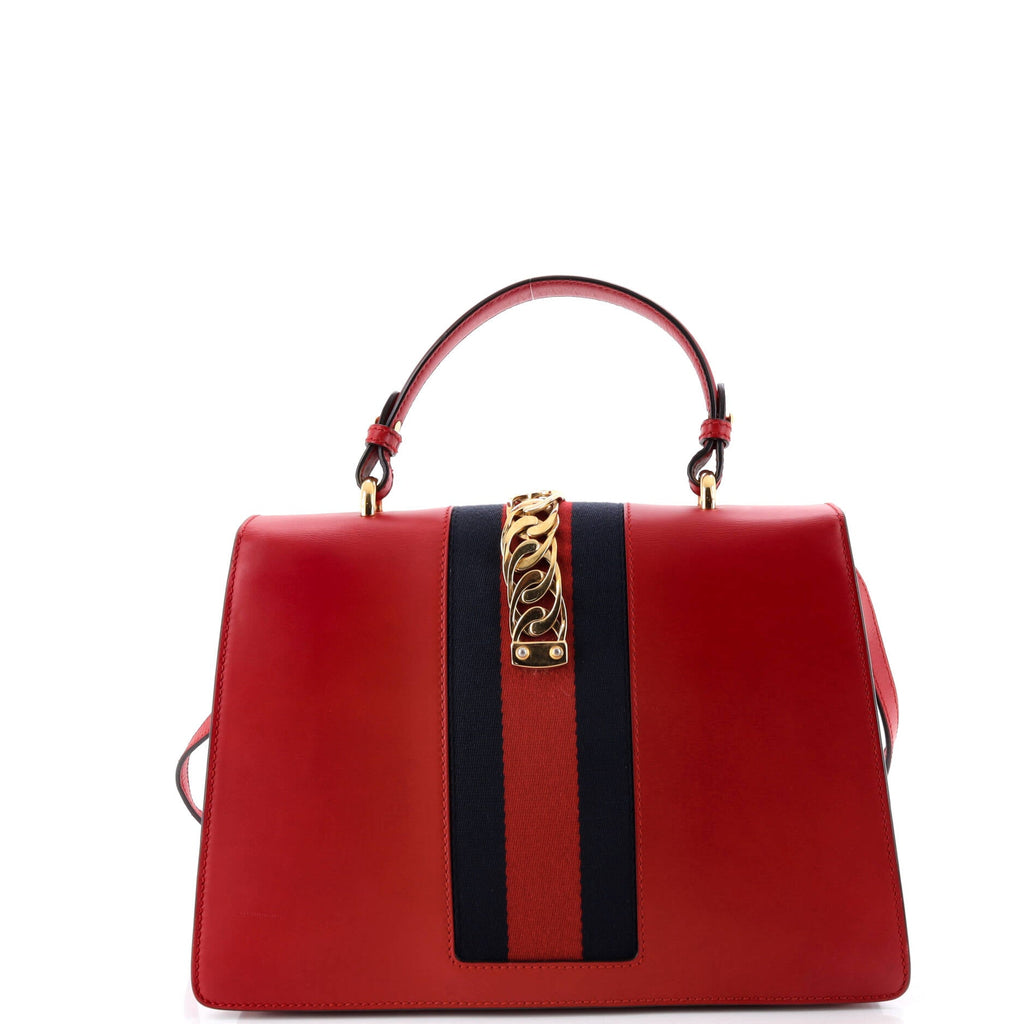 Sylvie Top Handle Bag Leather Medium