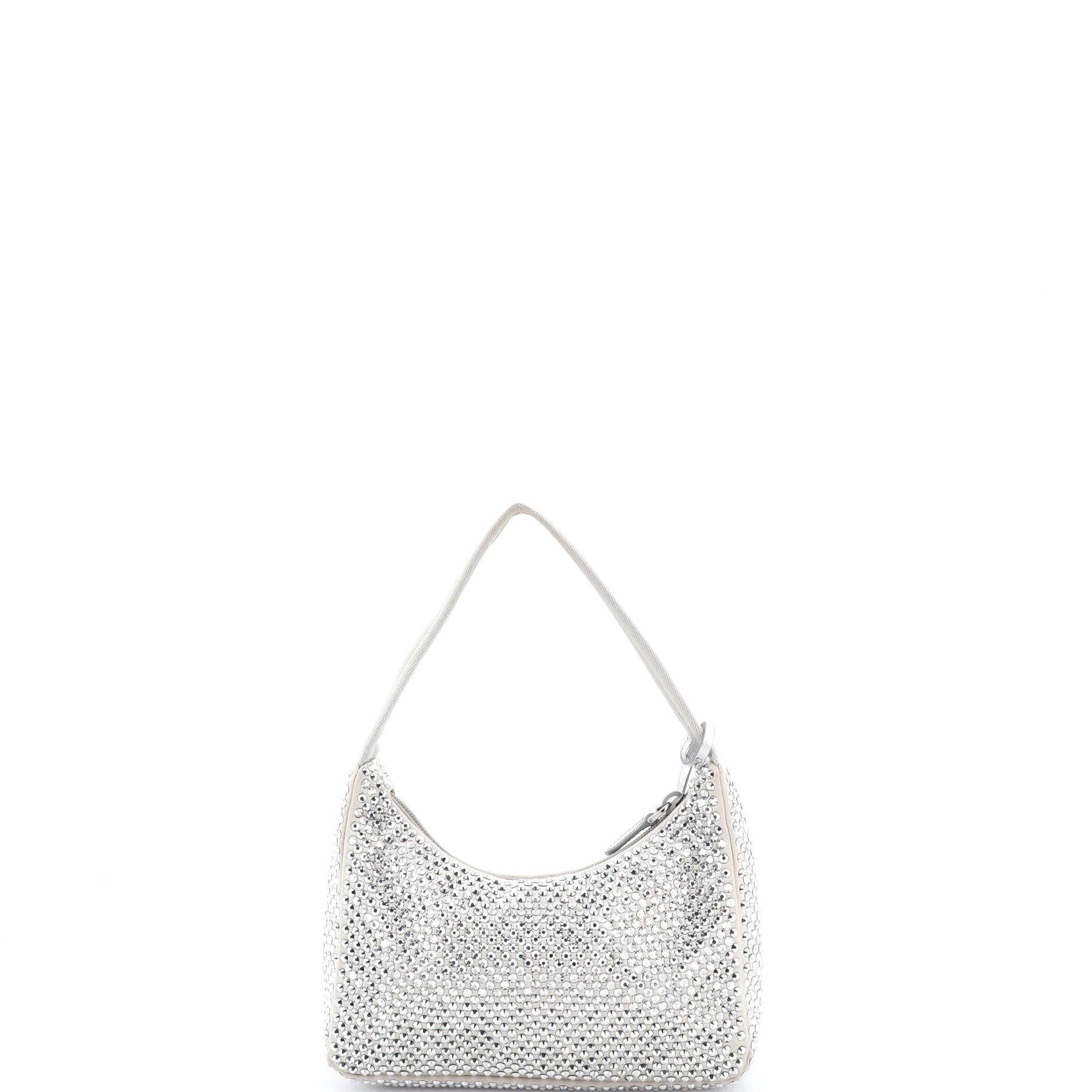 Re-Edition 2000 Hobo Crystal Embellished Satin Mini
