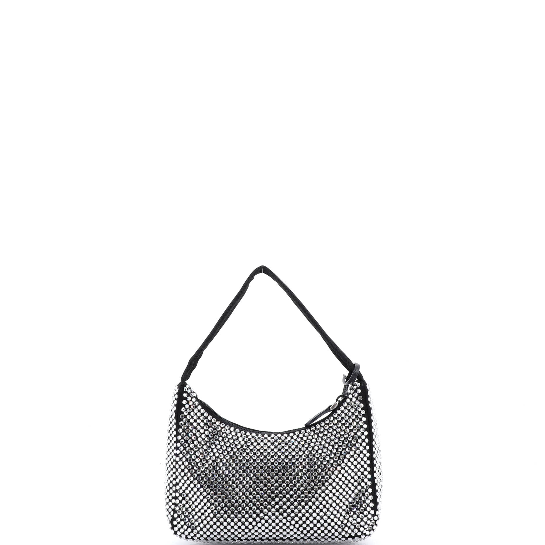Re-Edition 2000 Hobo Crystal Embellished Satin Mini