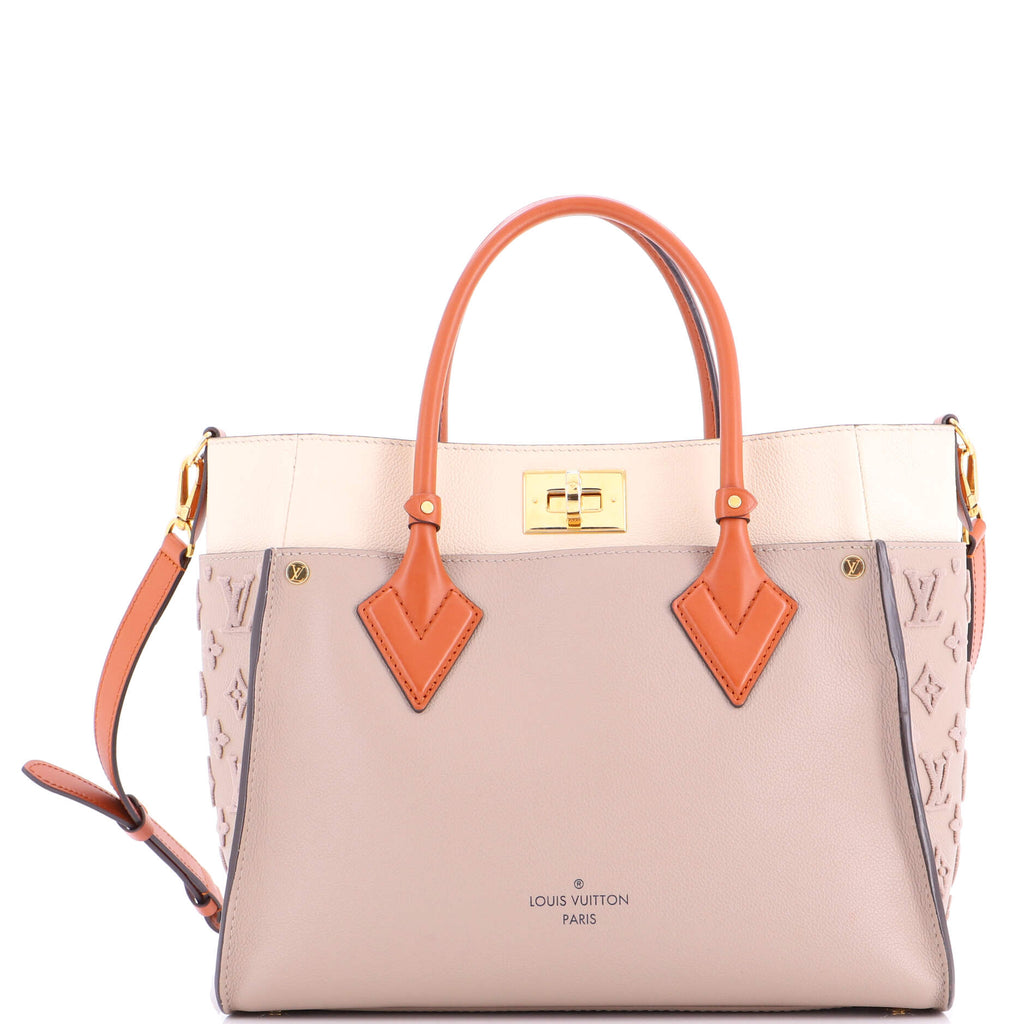 On My Side Tote Monogram Tuffetage Leather MM