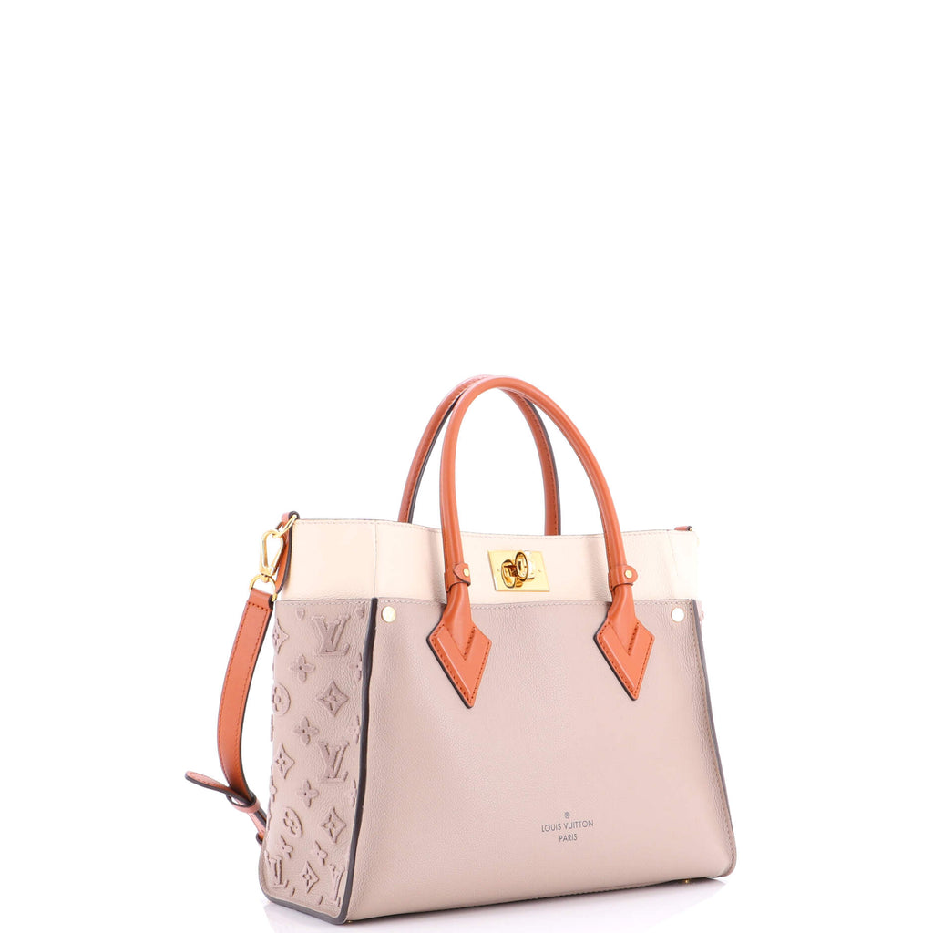 On My Side Tote Monogram Tuffetage Leather MM