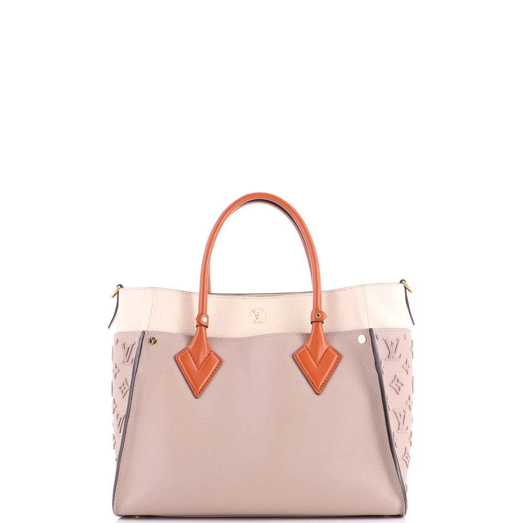 On My Side Tote Monogram Tuffetage Leather MM