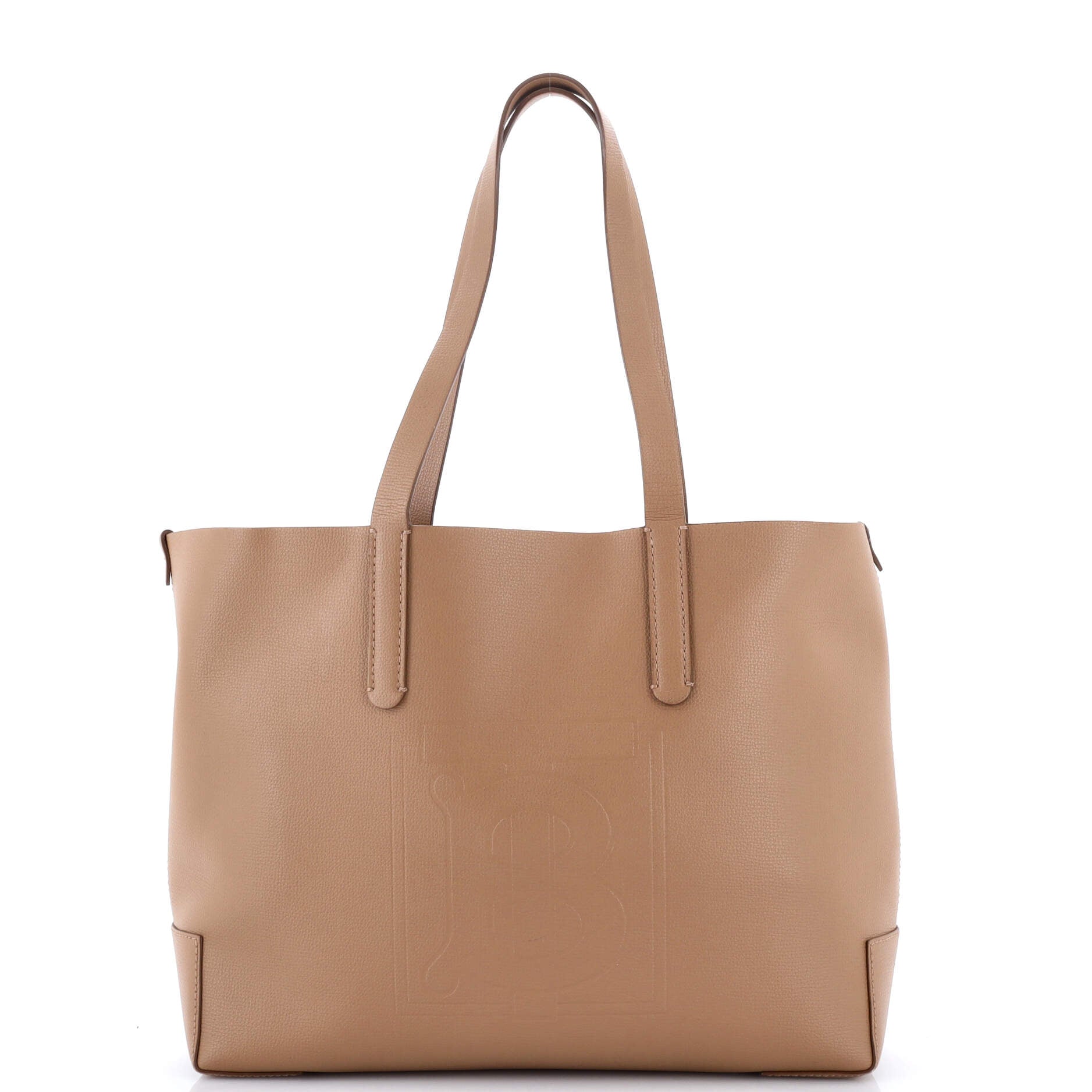 TB Logo Tote Leather Medium