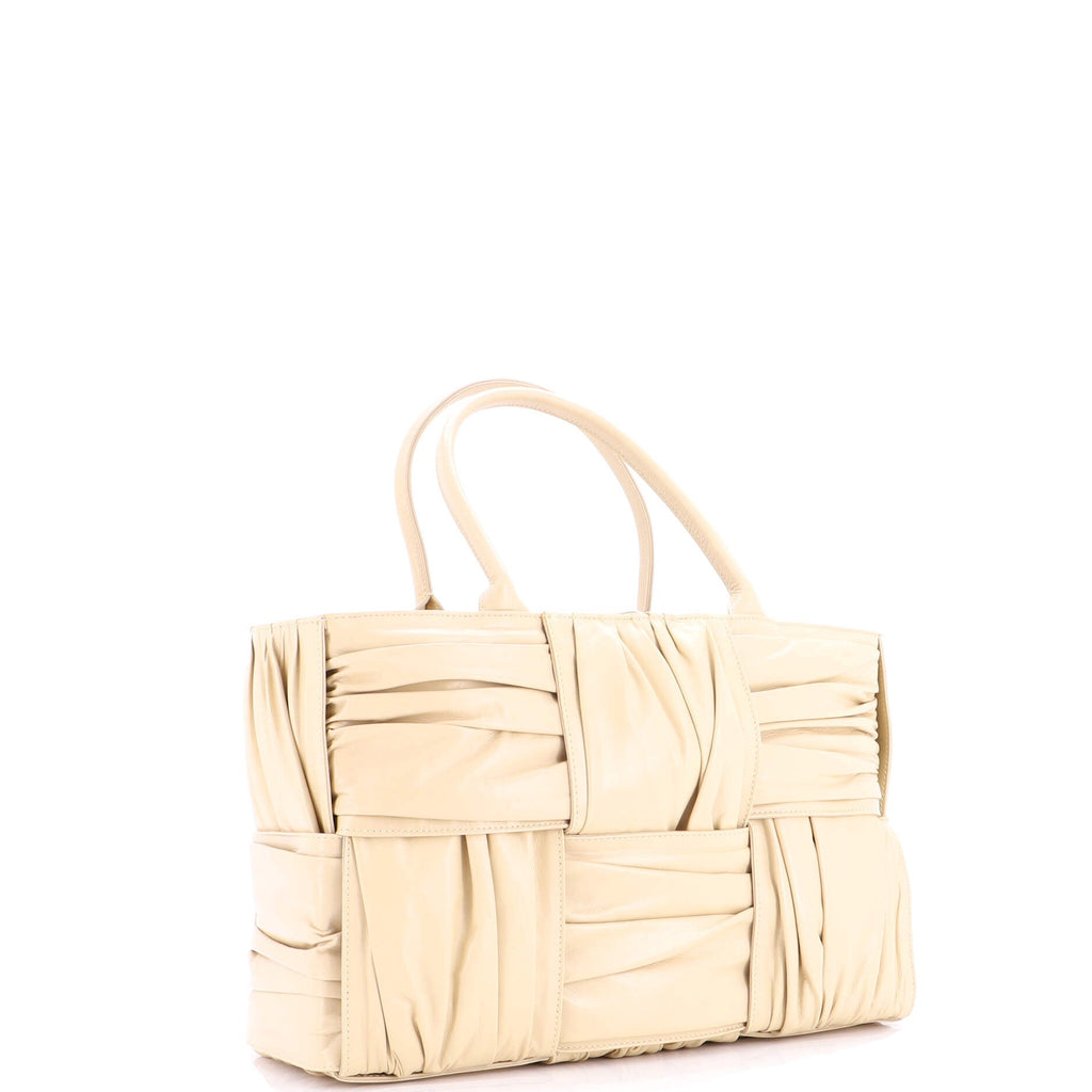 Arco Tote Maxi Intrecciato Plisse Leather Medium