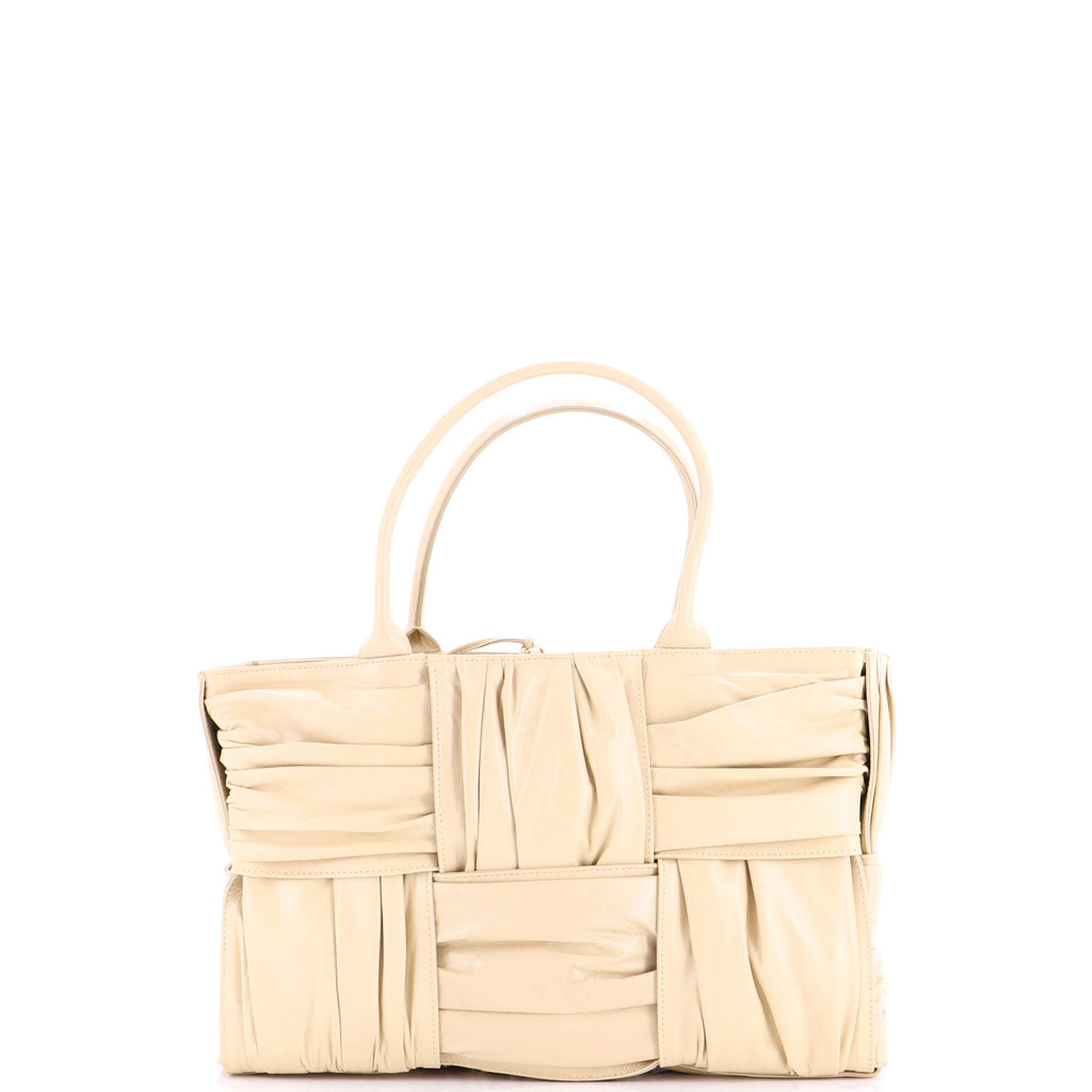 Arco Tote Maxi Intrecciato Plisse Leather Medium