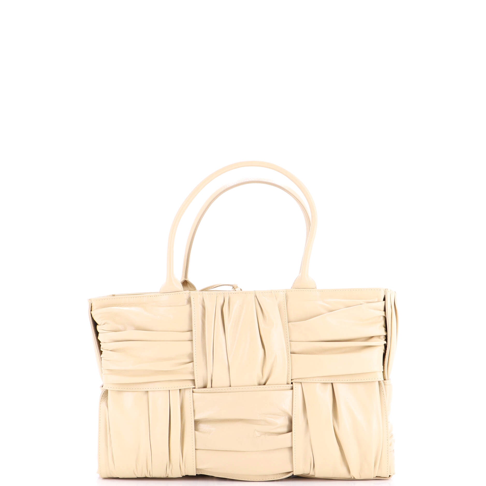 Arco Tote Maxi Intrecciato Plisse Leather Medium